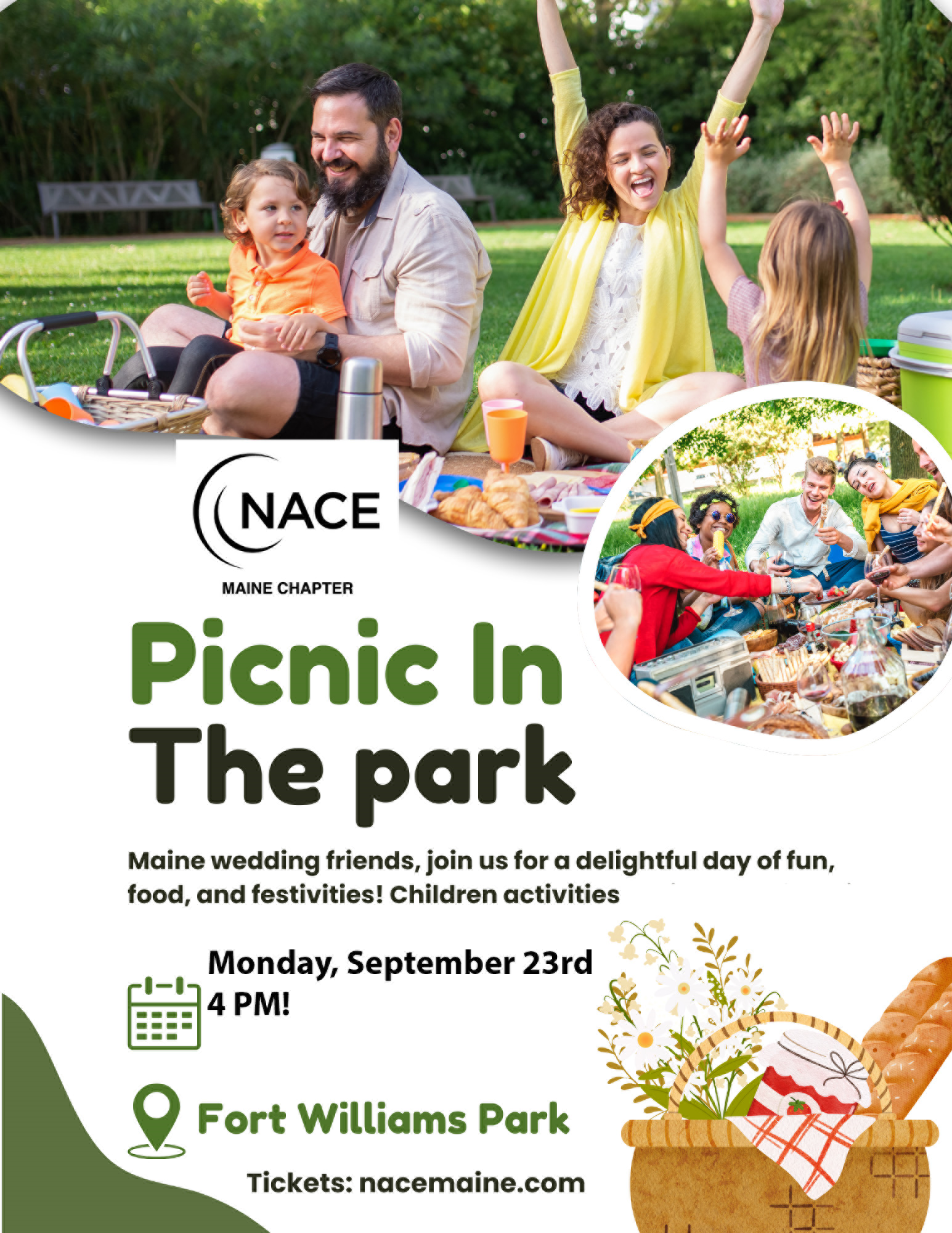 Picnic in the Park with NACE Maine at Fort Williams