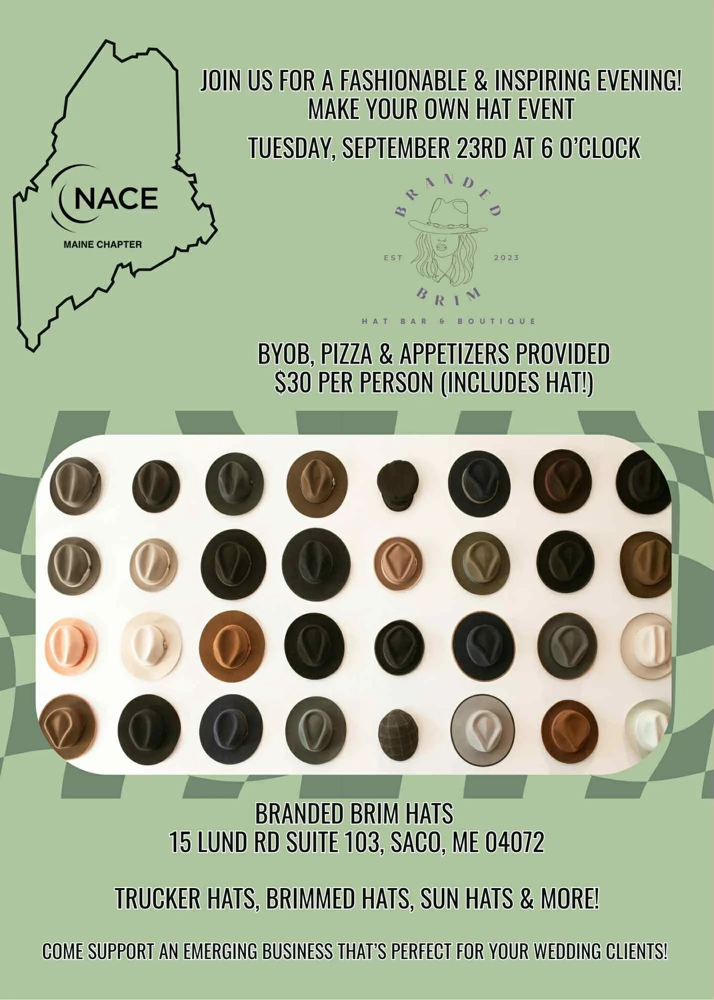 NACE Maine Make Your Own Hat Event!