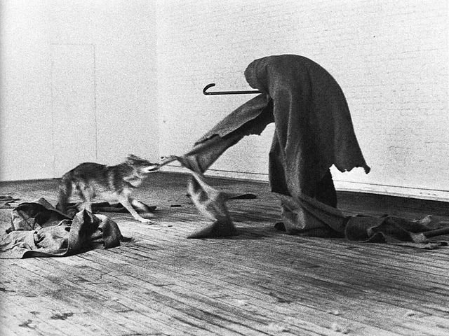 1974_Beuys_ILikeAmericaAndAmericaLikesMe_Coyote_NewYork_NY_US