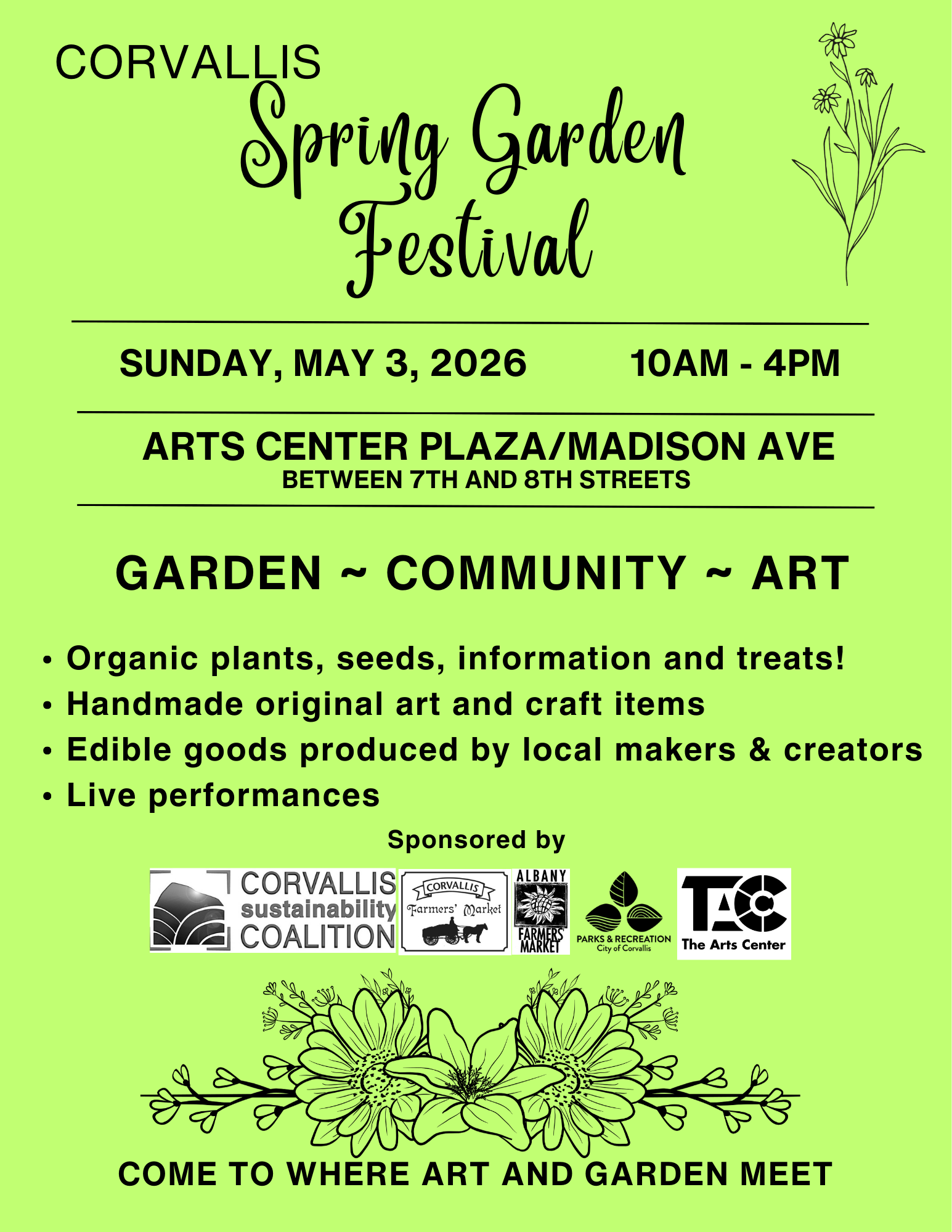 Corvallis Spring Garden Festival 