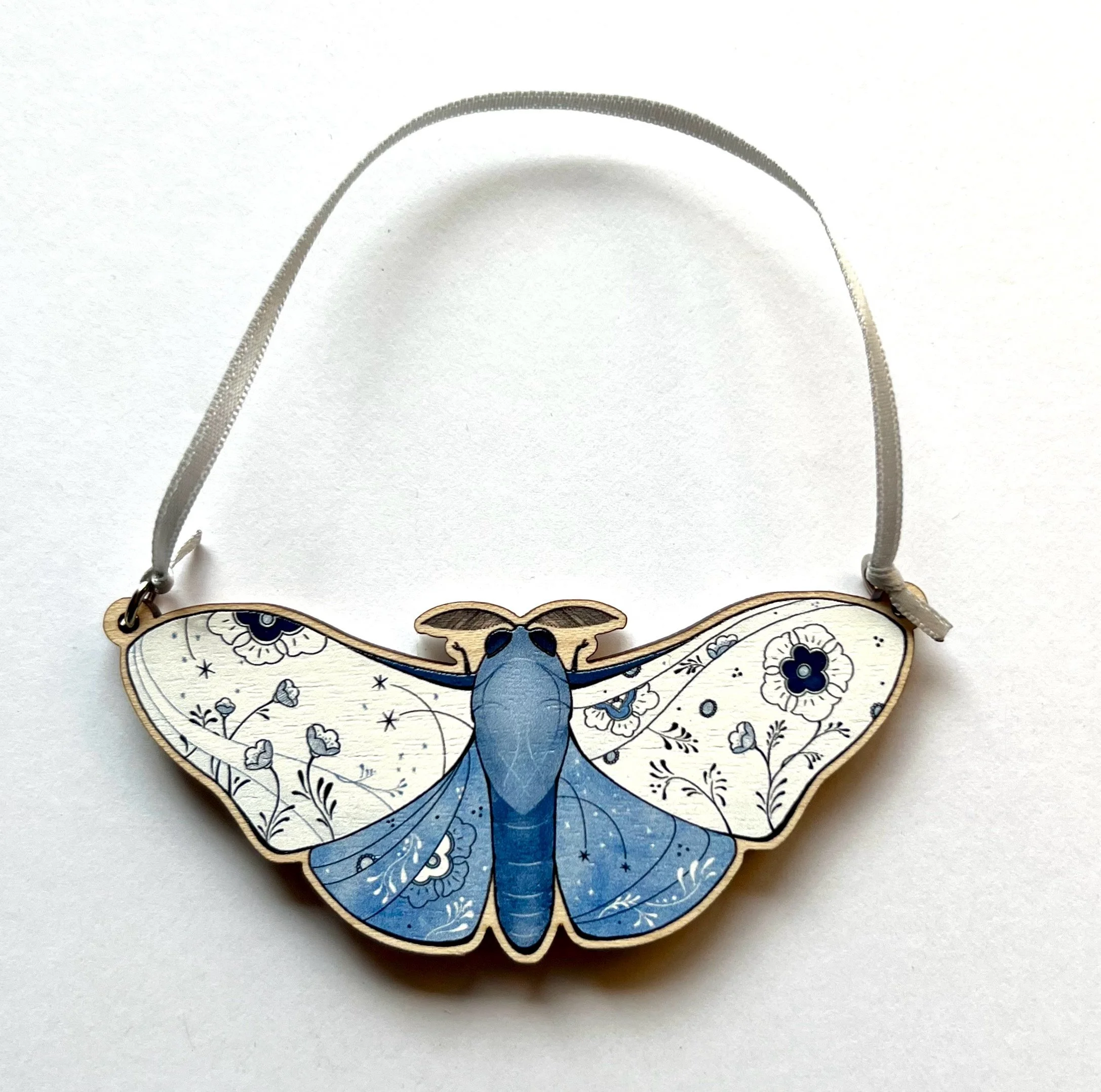 Delft Moth Ornament