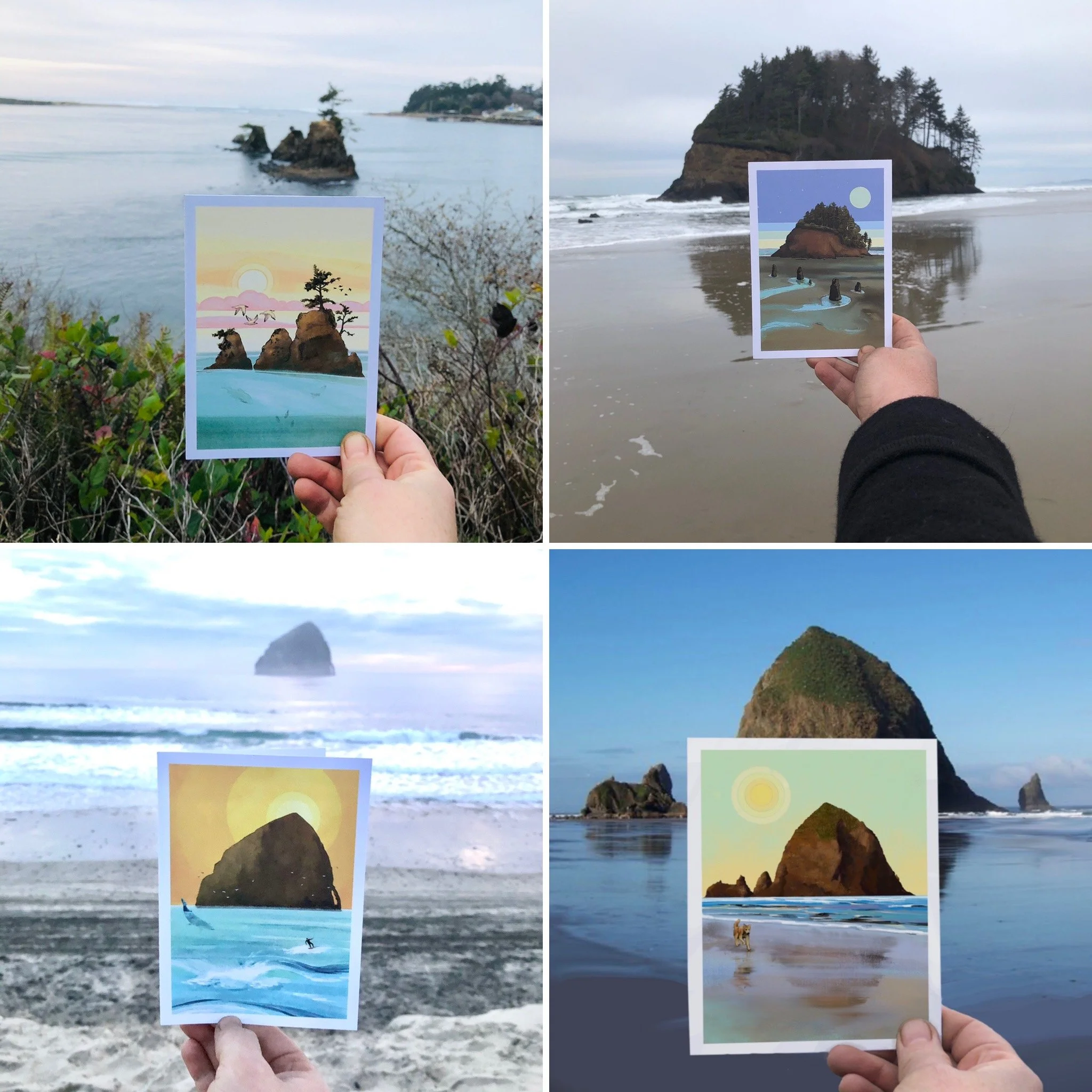 Oregon Coast Notecards 4 Designs (Wholesale)