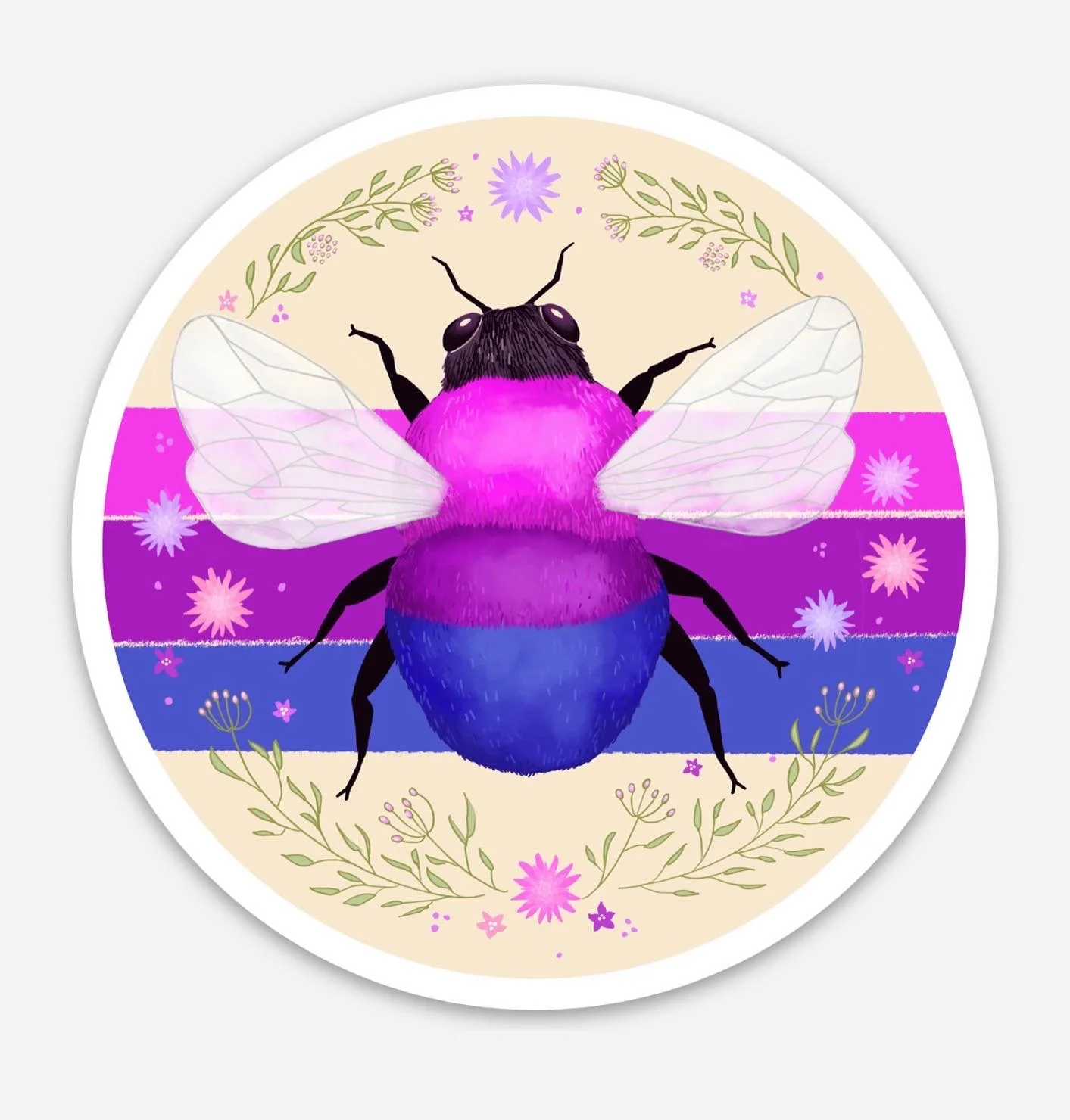 Bi Gay Bee Sticker