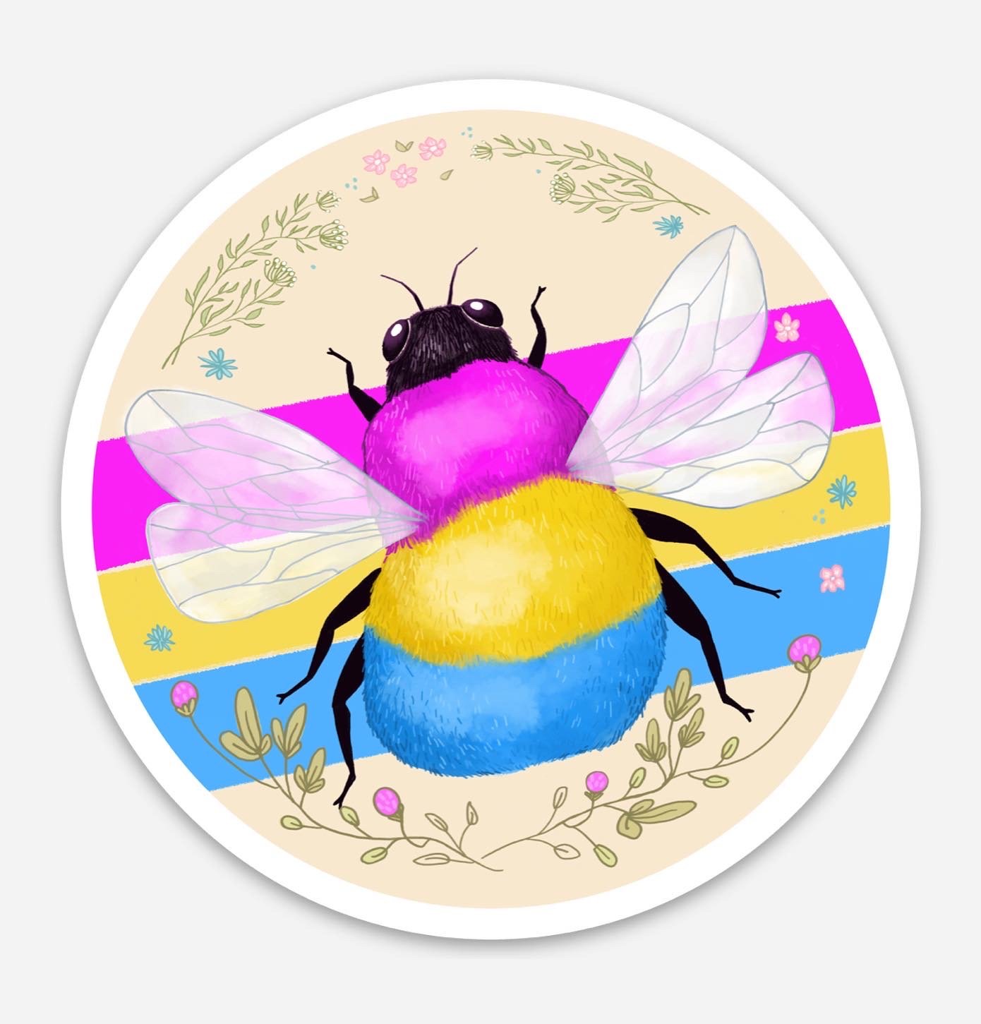 Pan Gay Bee Sticker