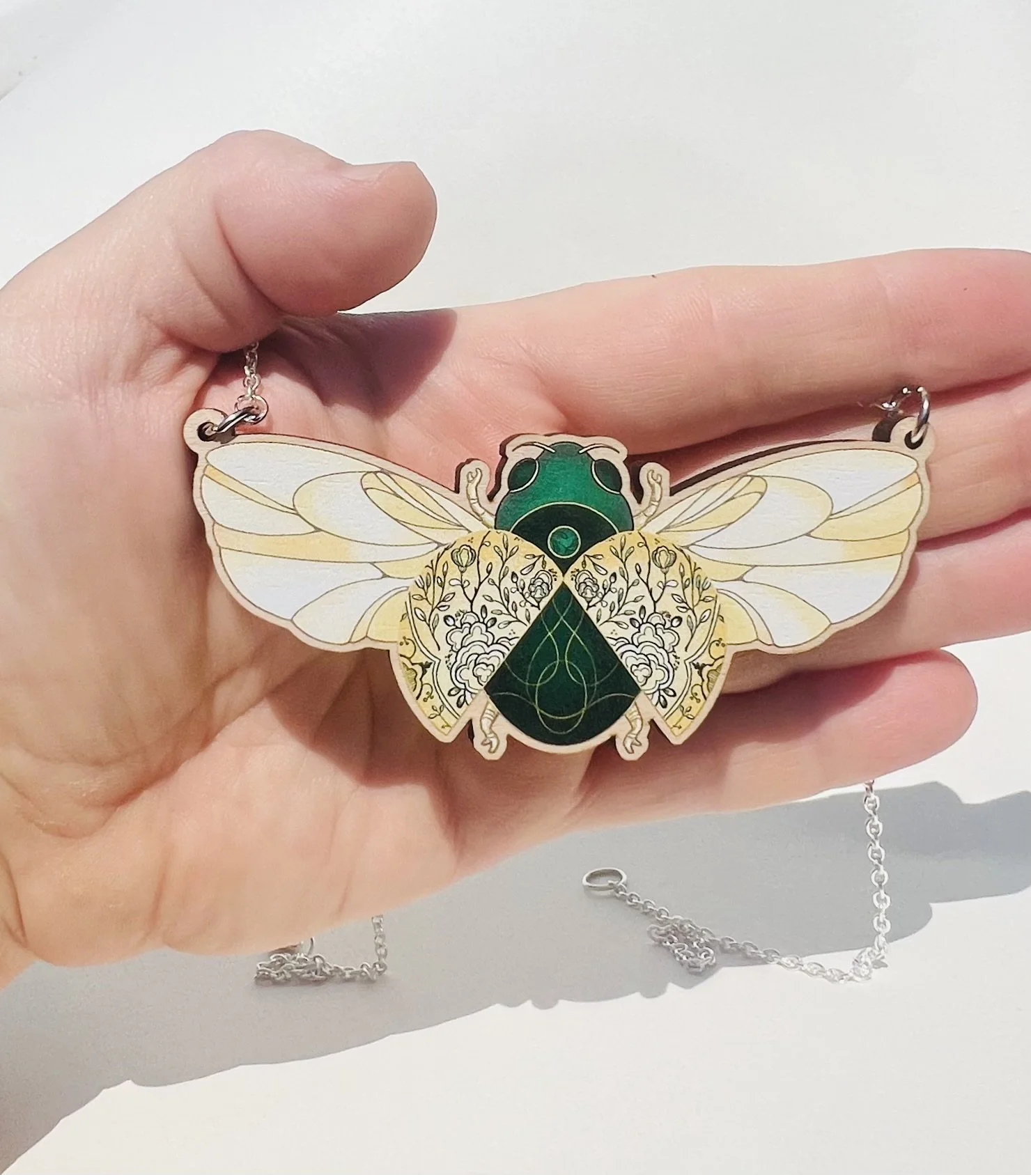 Deco Beetle Necklace