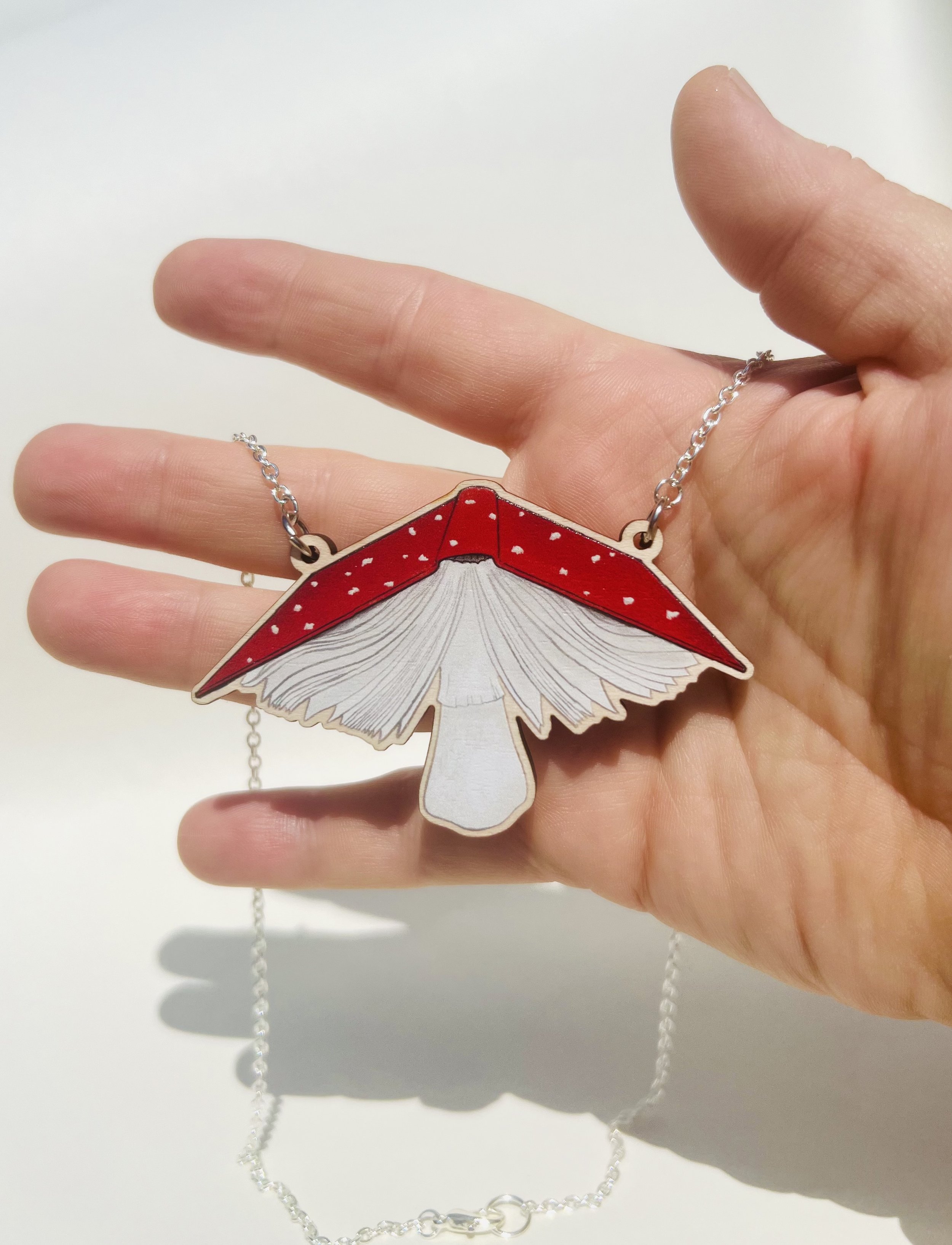 Mushroom Book Necklace