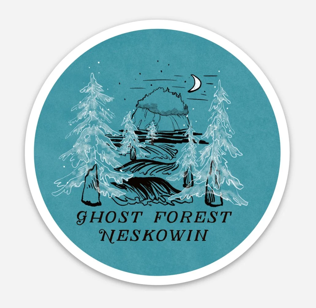 Ghost Forest sticker
