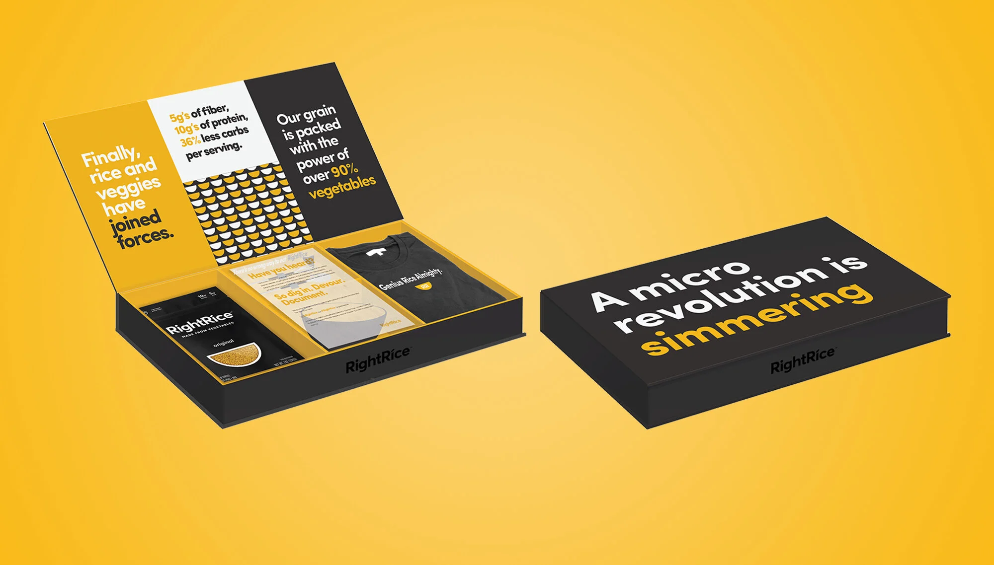  Influencer kits sent to Chrissy Teigen-types were loaded with product samples, custom bowls, surprisingly rock-able swag and instructions printed on edible rice paper. 