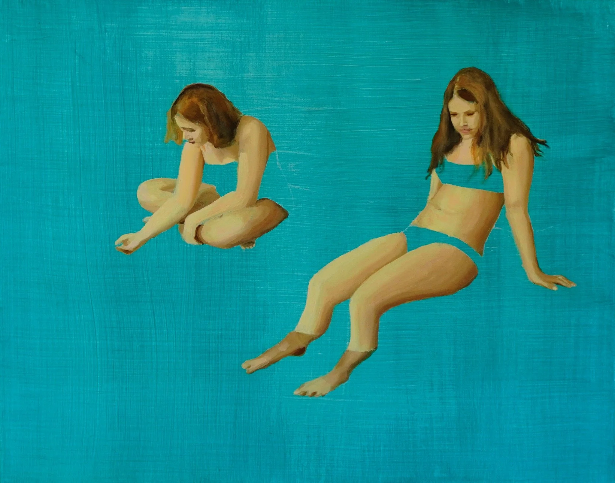 Hanging by the pool