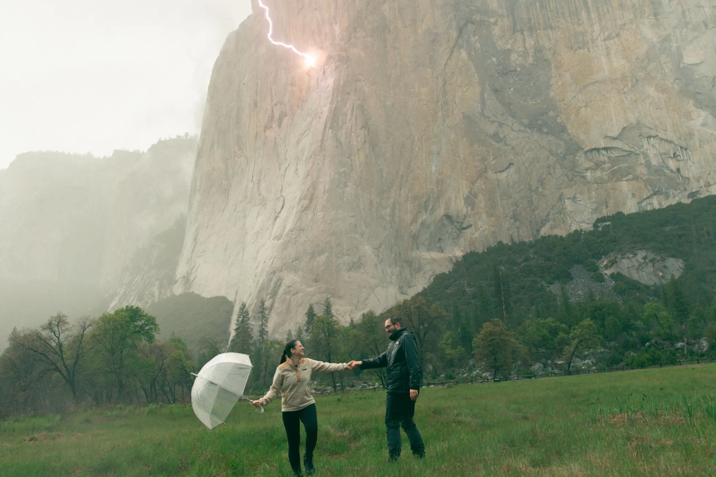 Lightning Struck El Capitan. An Engagement Photographer Got the Shot.