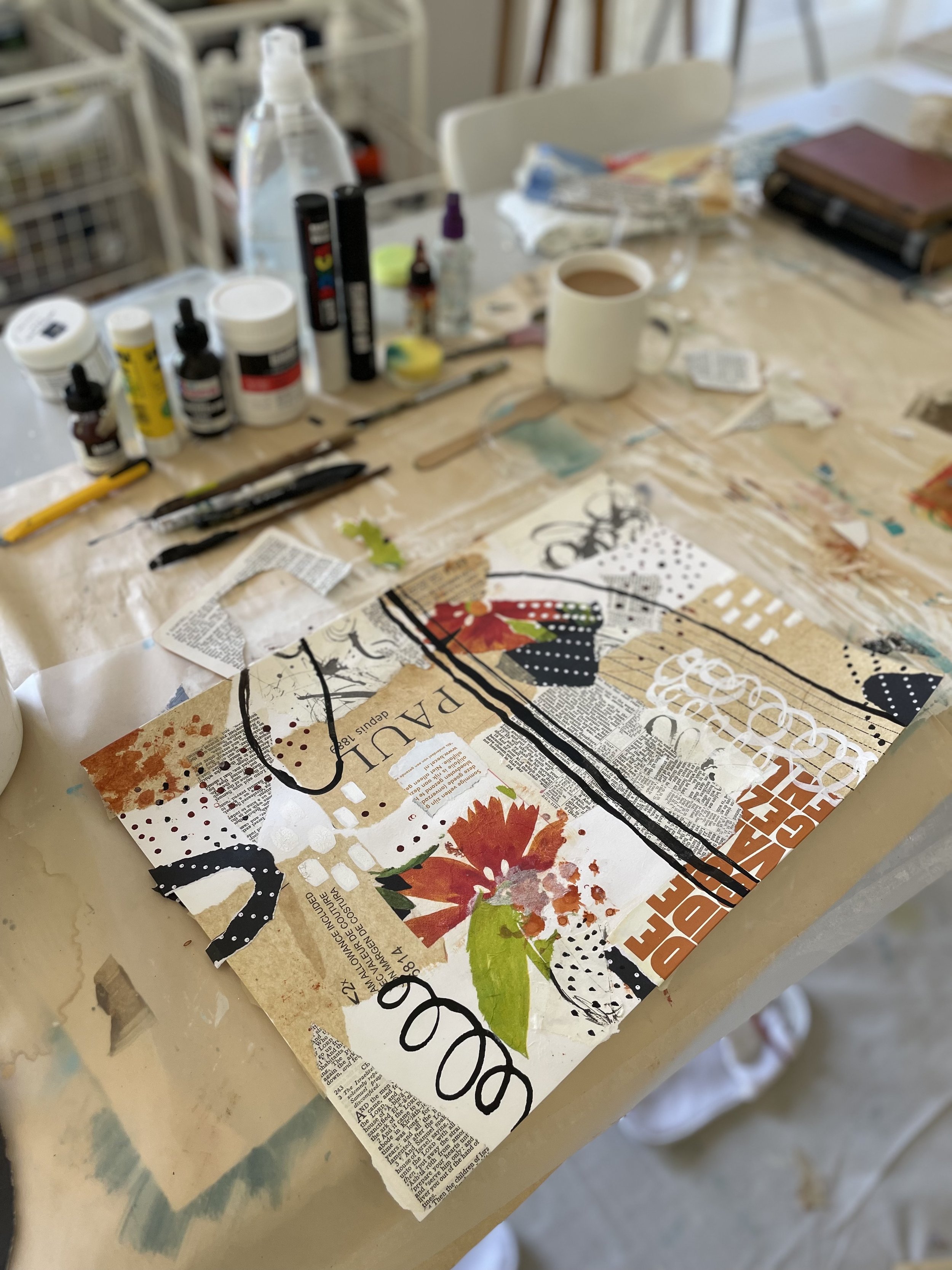 Mixed Media Concertina Book Workshop