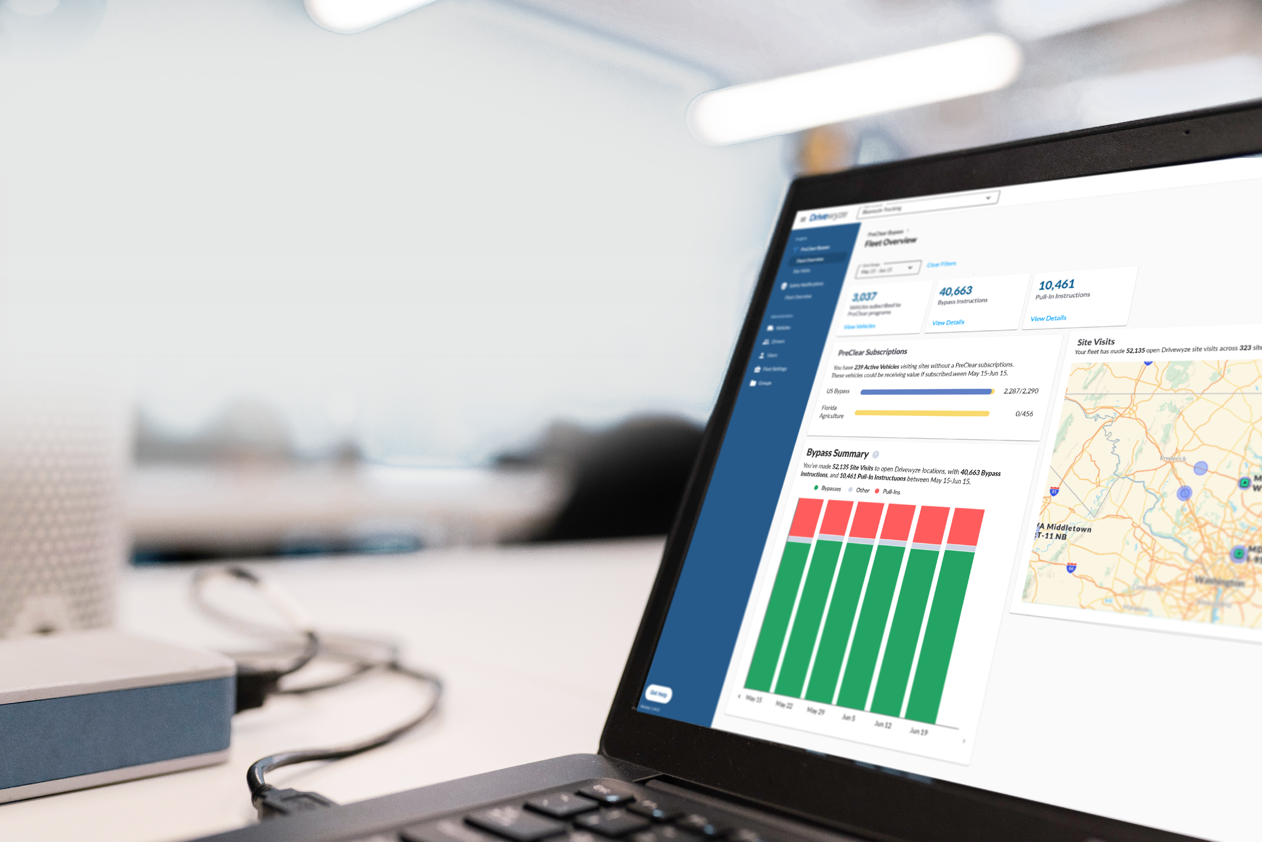 Drivewyze Gives Immediate “Insight” to Weigh Station Bypass Data