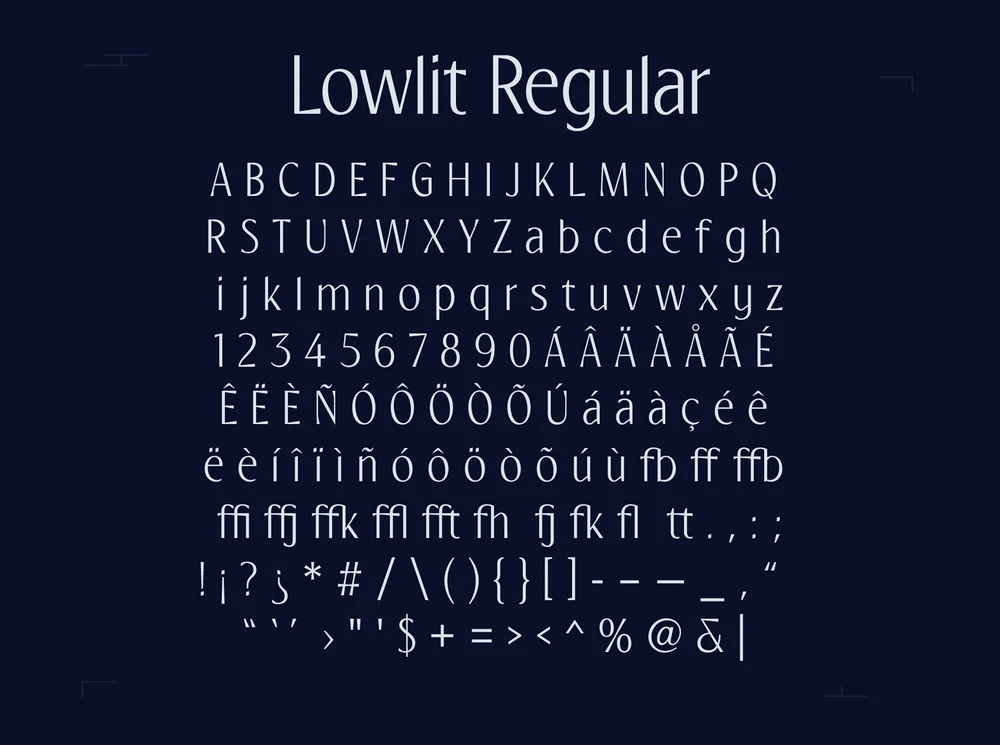 Lowlit A Display Sans Serif Alejandro Design Co