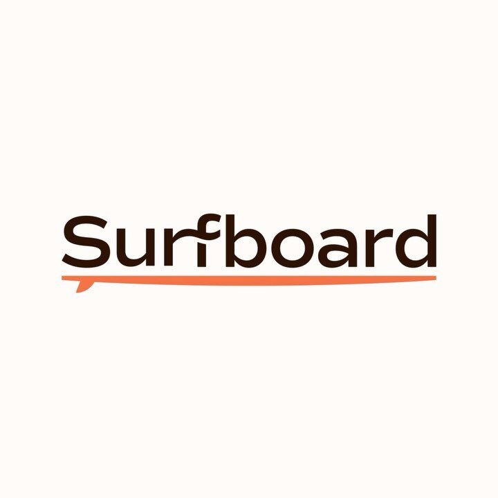 Custom logotype and responsive logomark for Surfboard 🏄&zwj;♂️