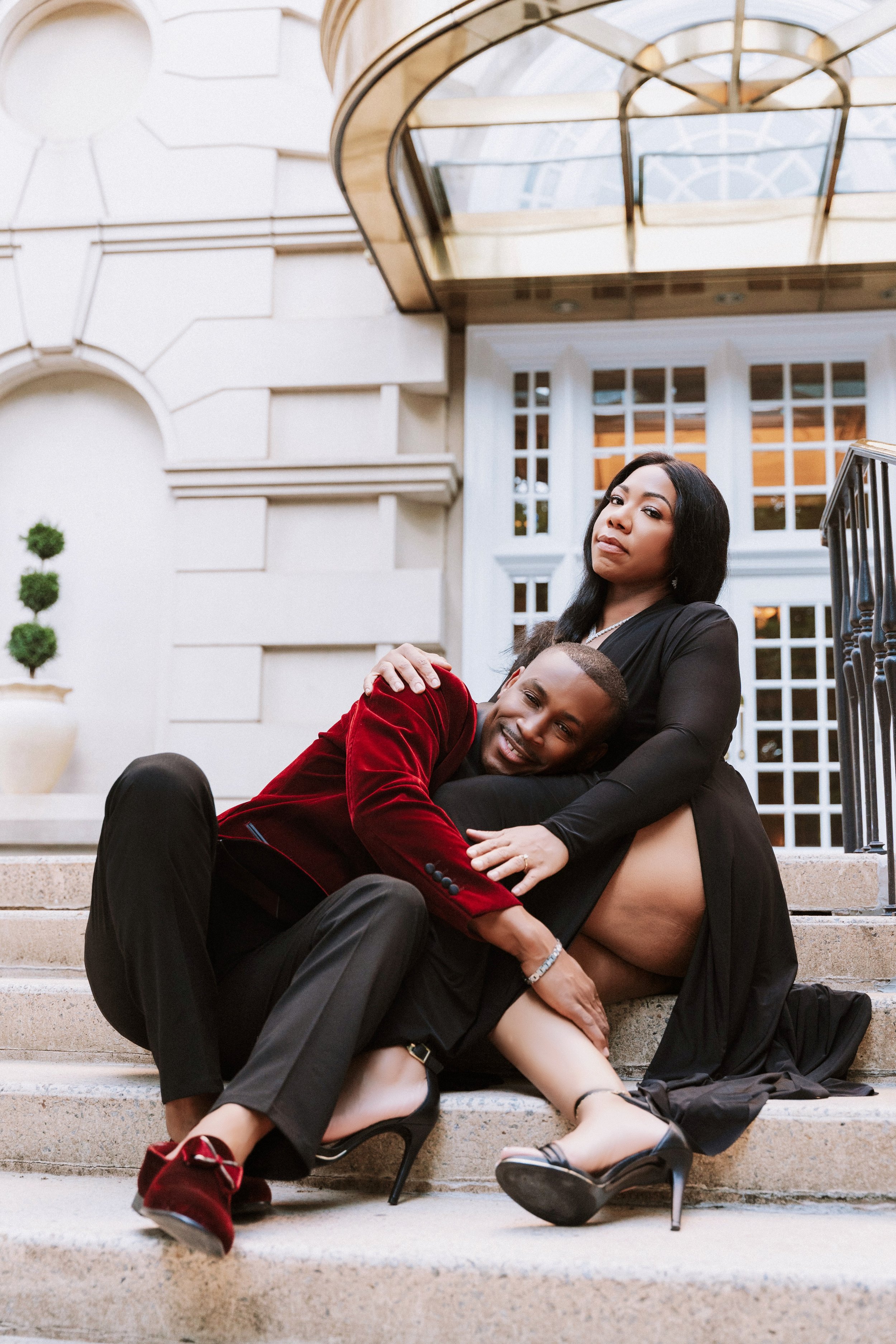 High Museum of Art and Millennium Gate Museum I “Art, Architecture, &amp; Forever” – Kimberly + Kevin’s Dual-Location Engagement Session Was a Love Story Set in Atlanta’s Most Iconic Spaces