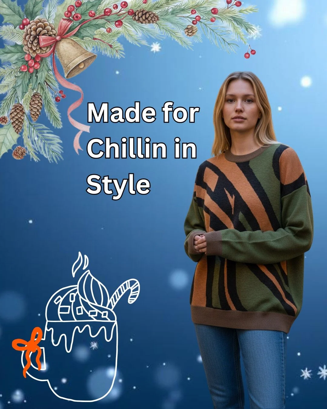 ✨Your New Holiday Uniform ✨
This is what cozy dreams are made of. The Relaxed Fit Knitted Crew Neck Logo Sweater brings lightweight, breathable fabric that is easy for layering, and all-day comfort for the season of rest, warmth, and celebration. 🎄❄