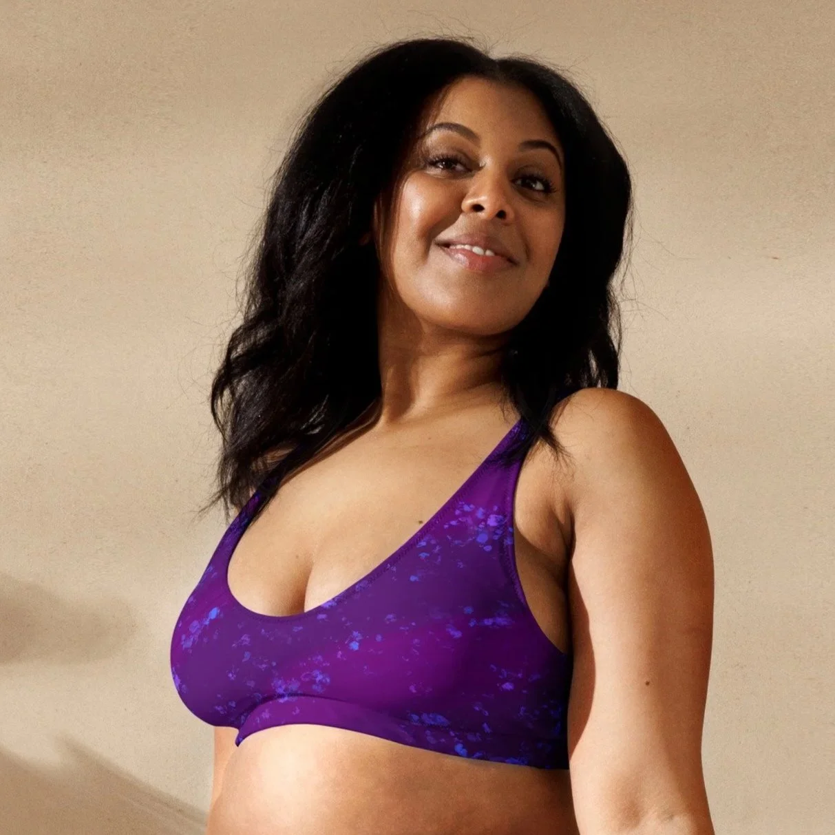 Pretty in Purple Padded Bikini Top