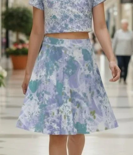 Purple Haze Skater Skirt