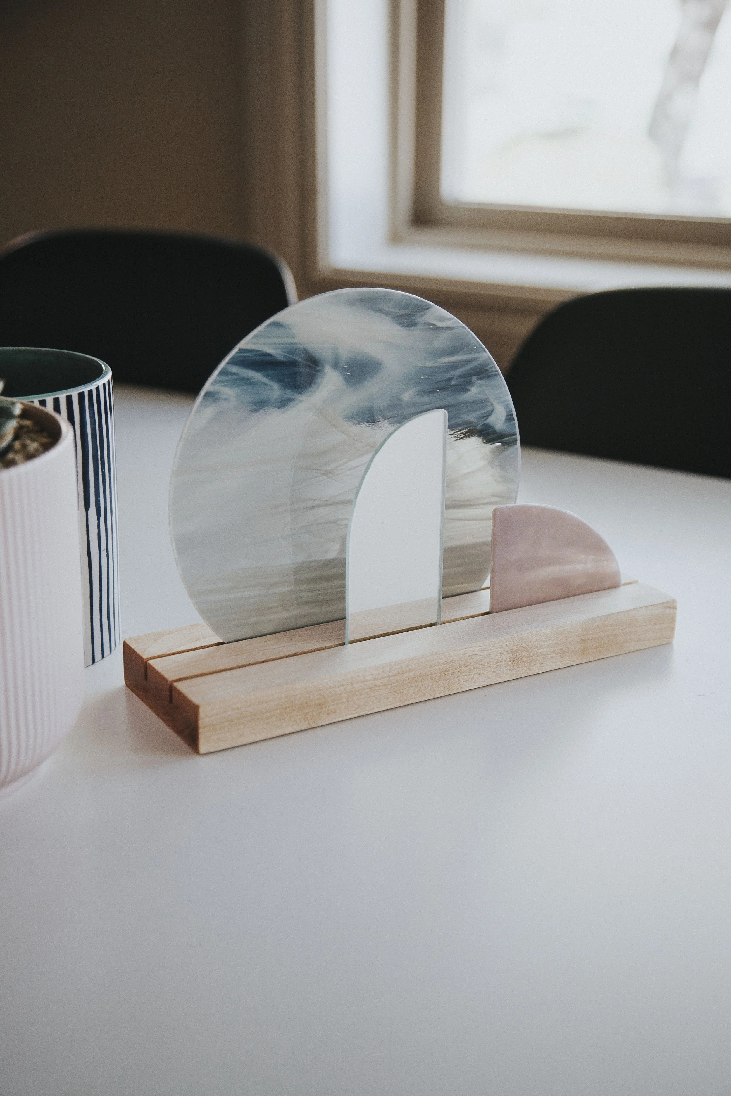 Modern EASTER Creche - Stained Glass Easter Scene