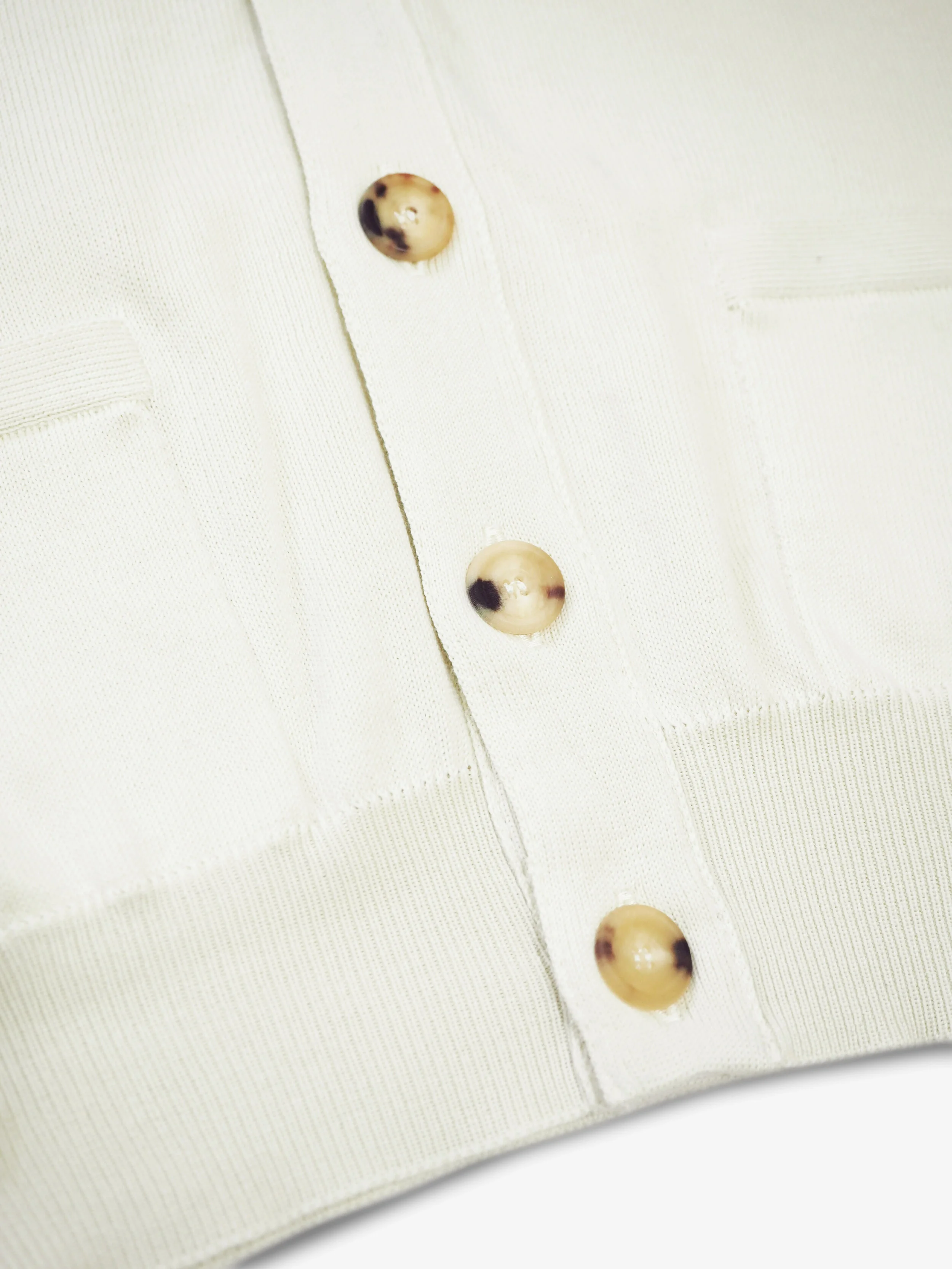 DRAKE'S CREAM KNITTED COTTON SLEEVELESS 