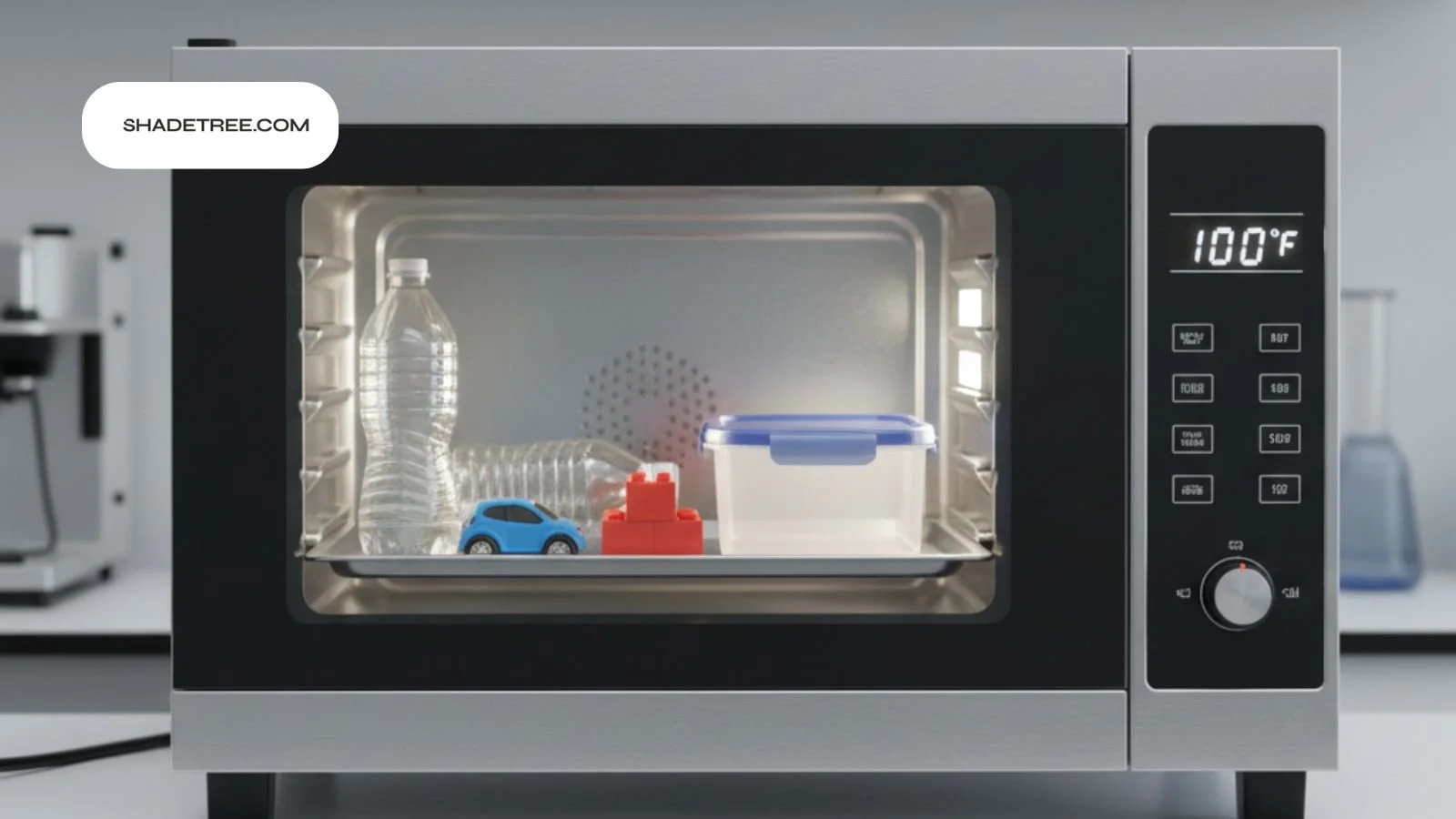 what temp does plastic melt with plastic items inside oven