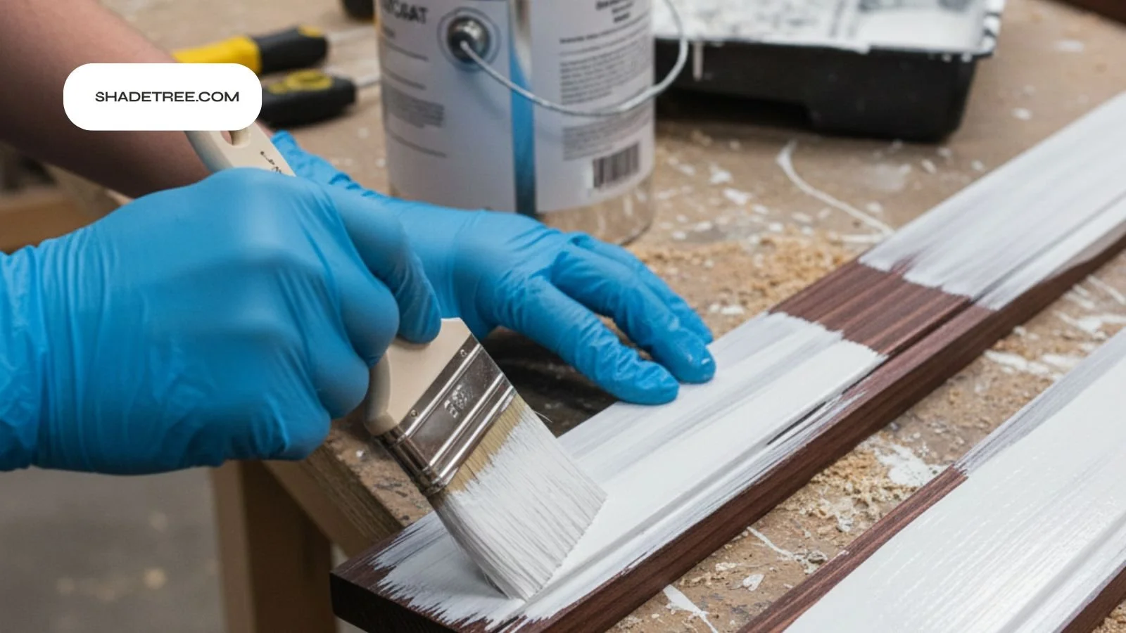 can you paint over stained wood step by step painting process