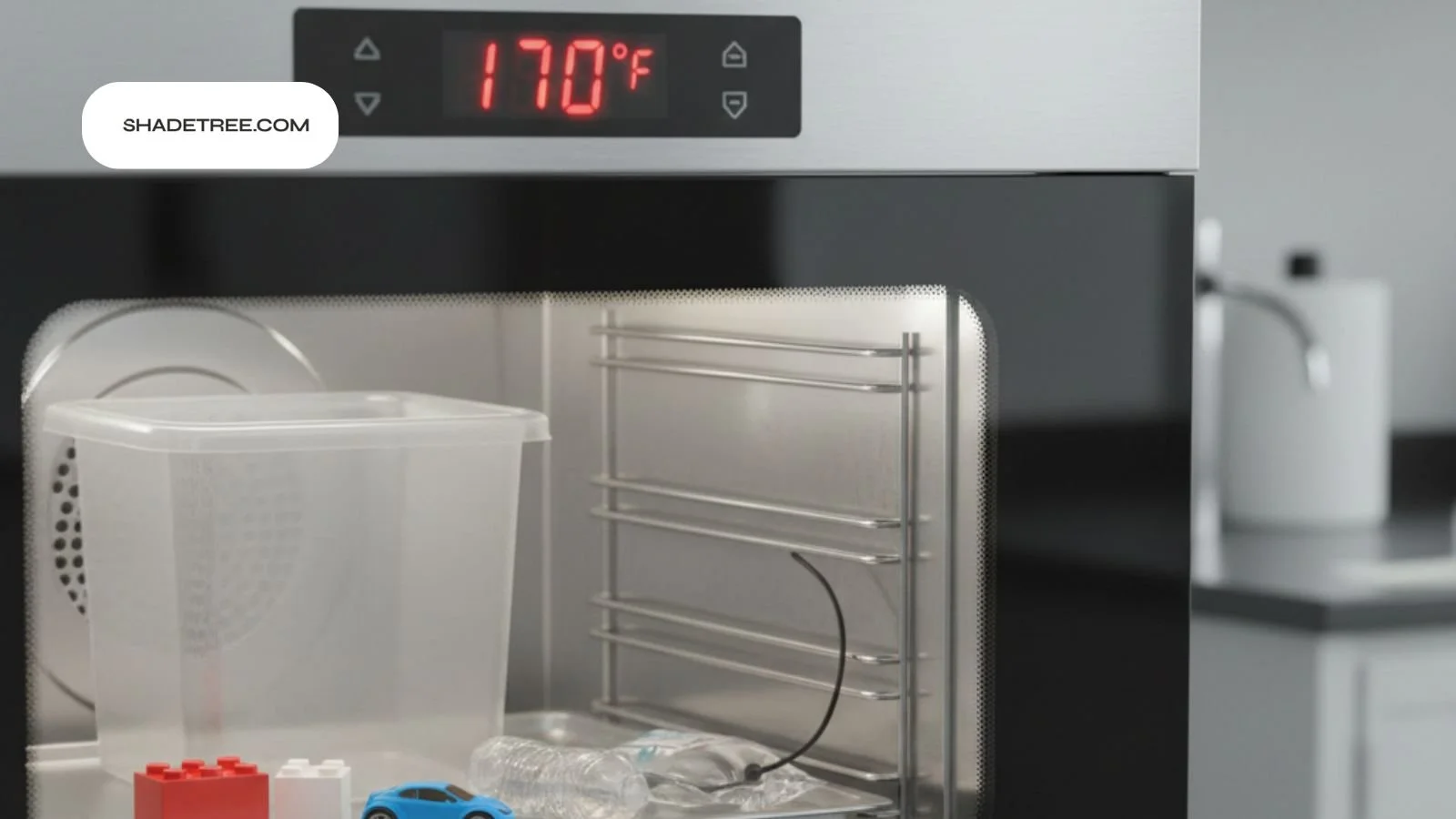 what temp does plastic melt shown on oven temperature display