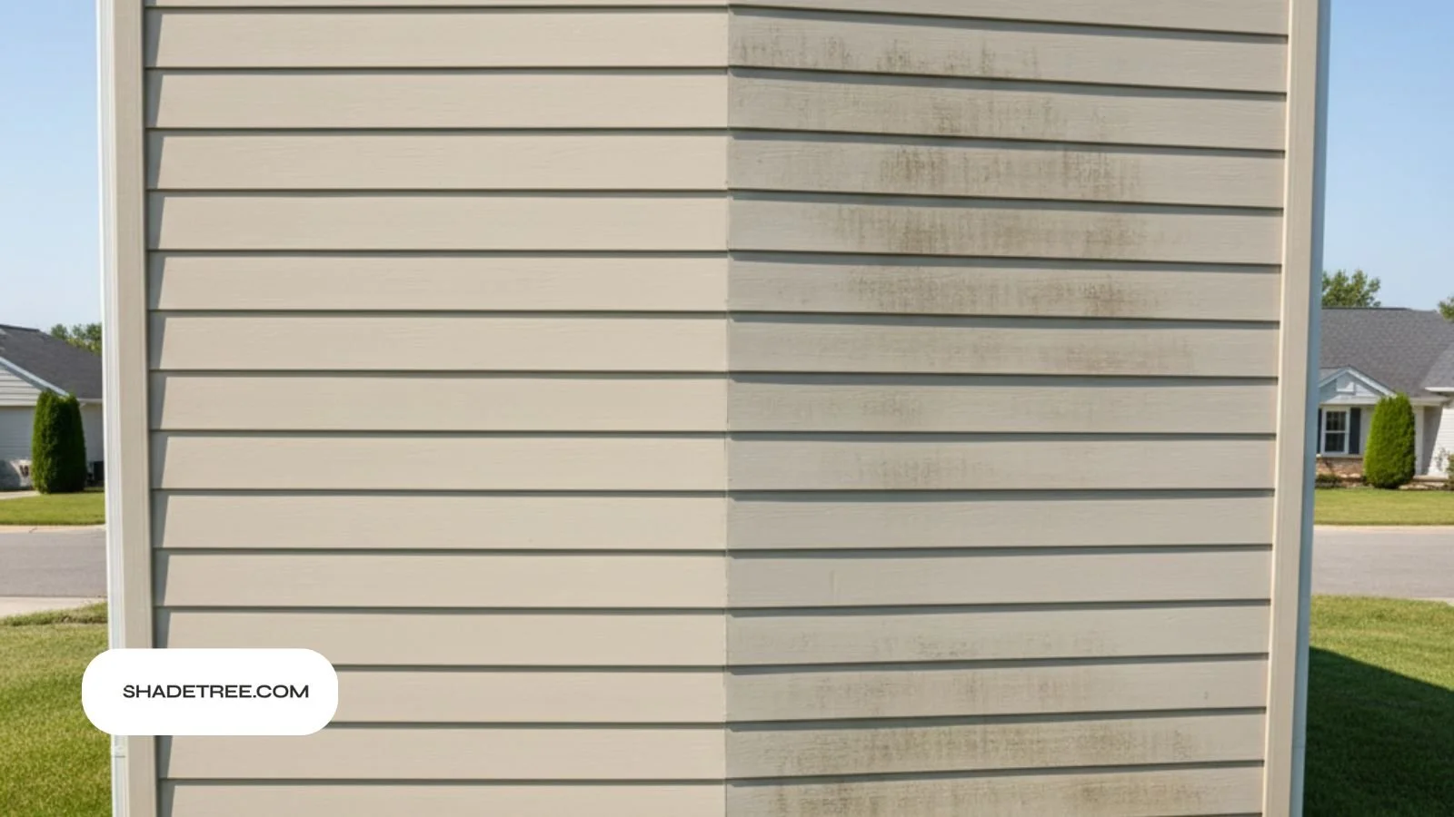 Dirty vs clean siding comparison – Can You Paint Vinyl Cladding tips
