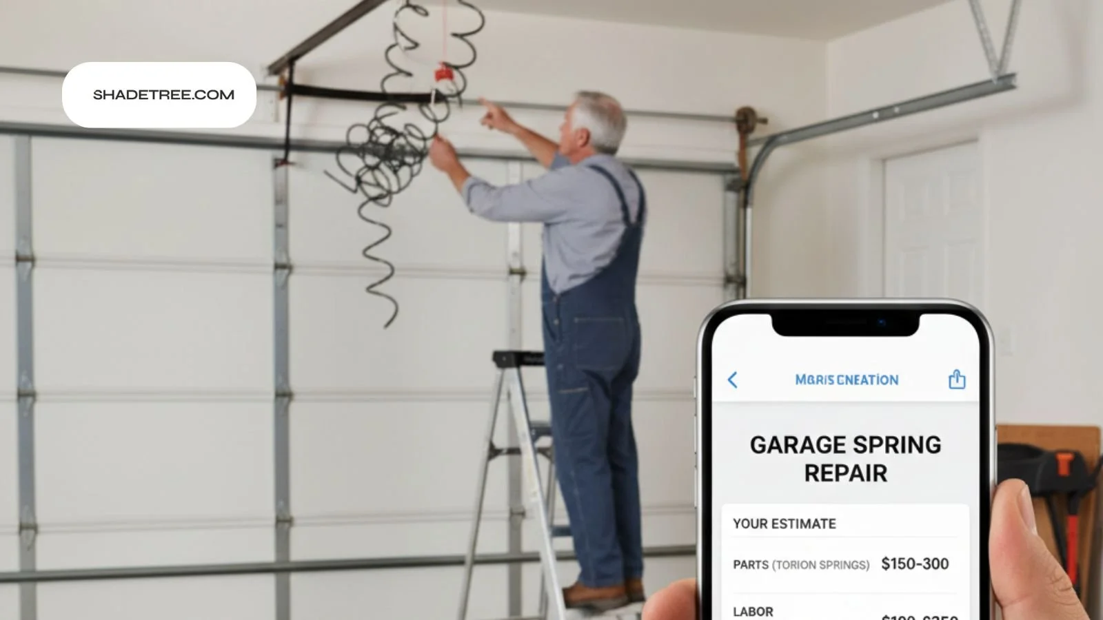 how long do garage door springs last estimate shown during spring repair
