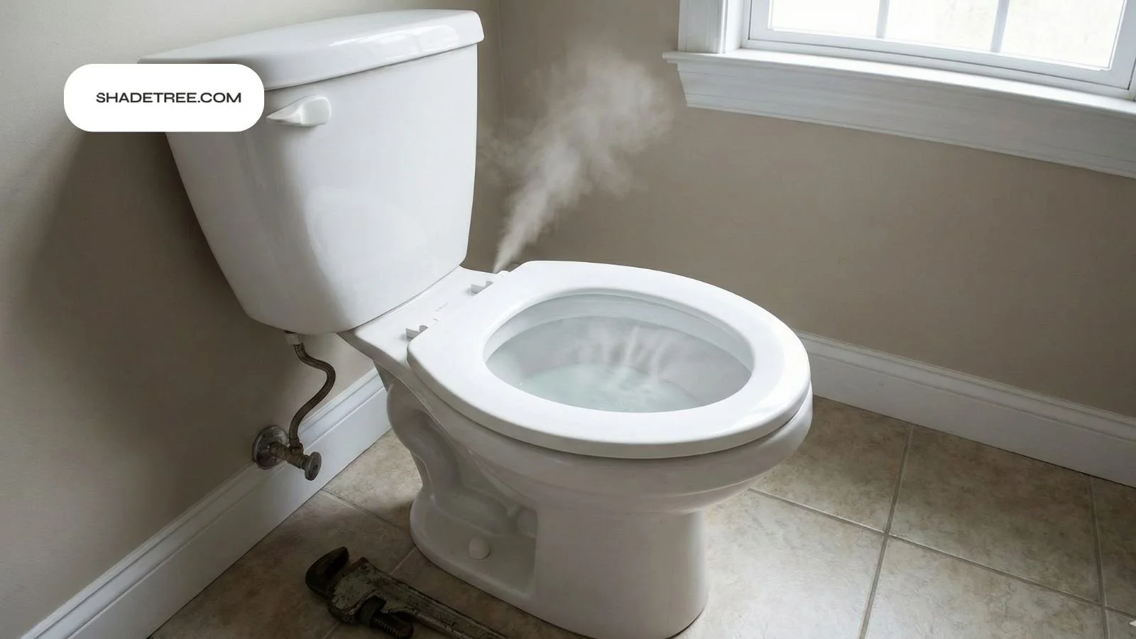 Why is my toilet whistling due to steam or pressure in the bowl