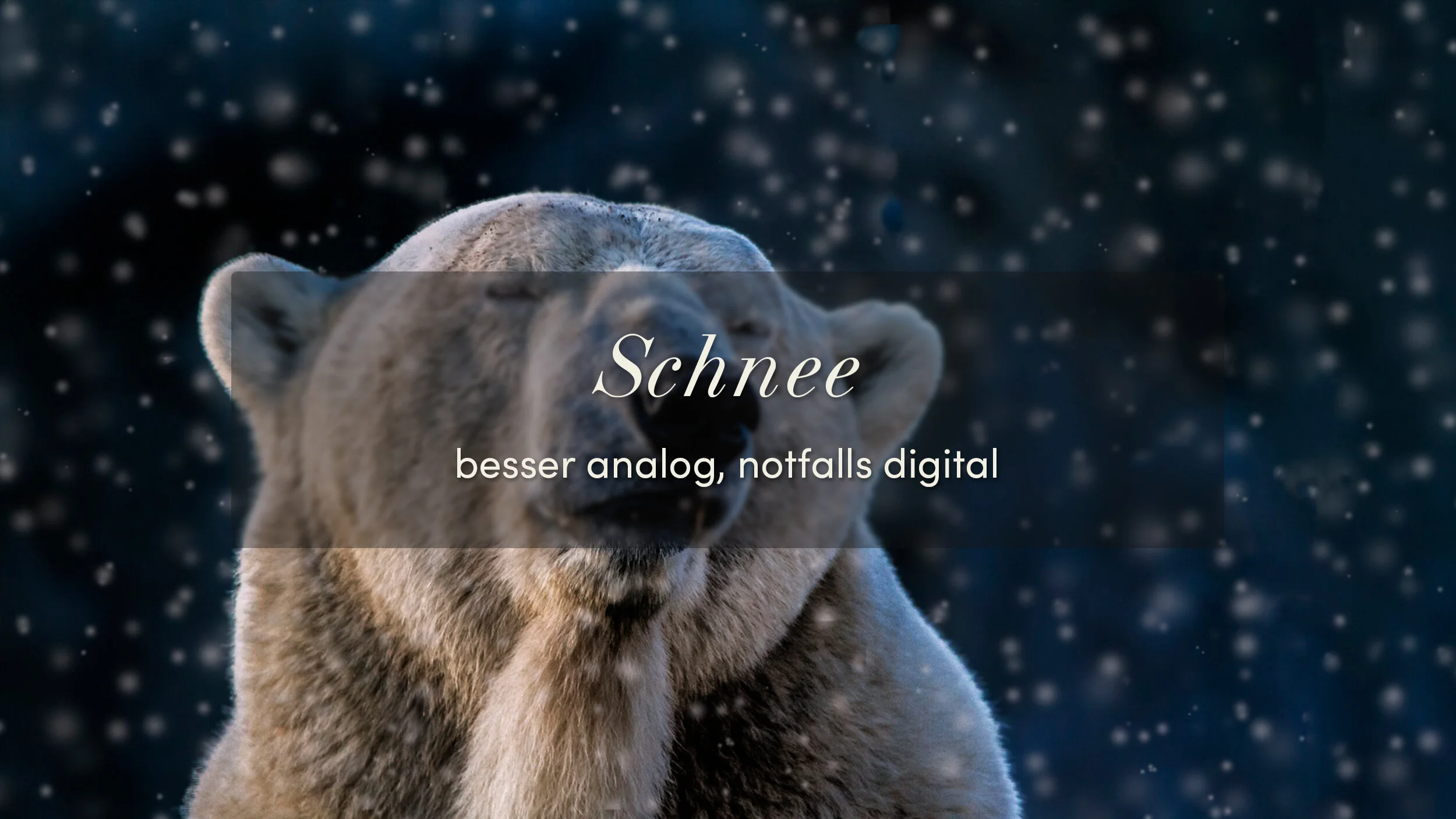 Schnee