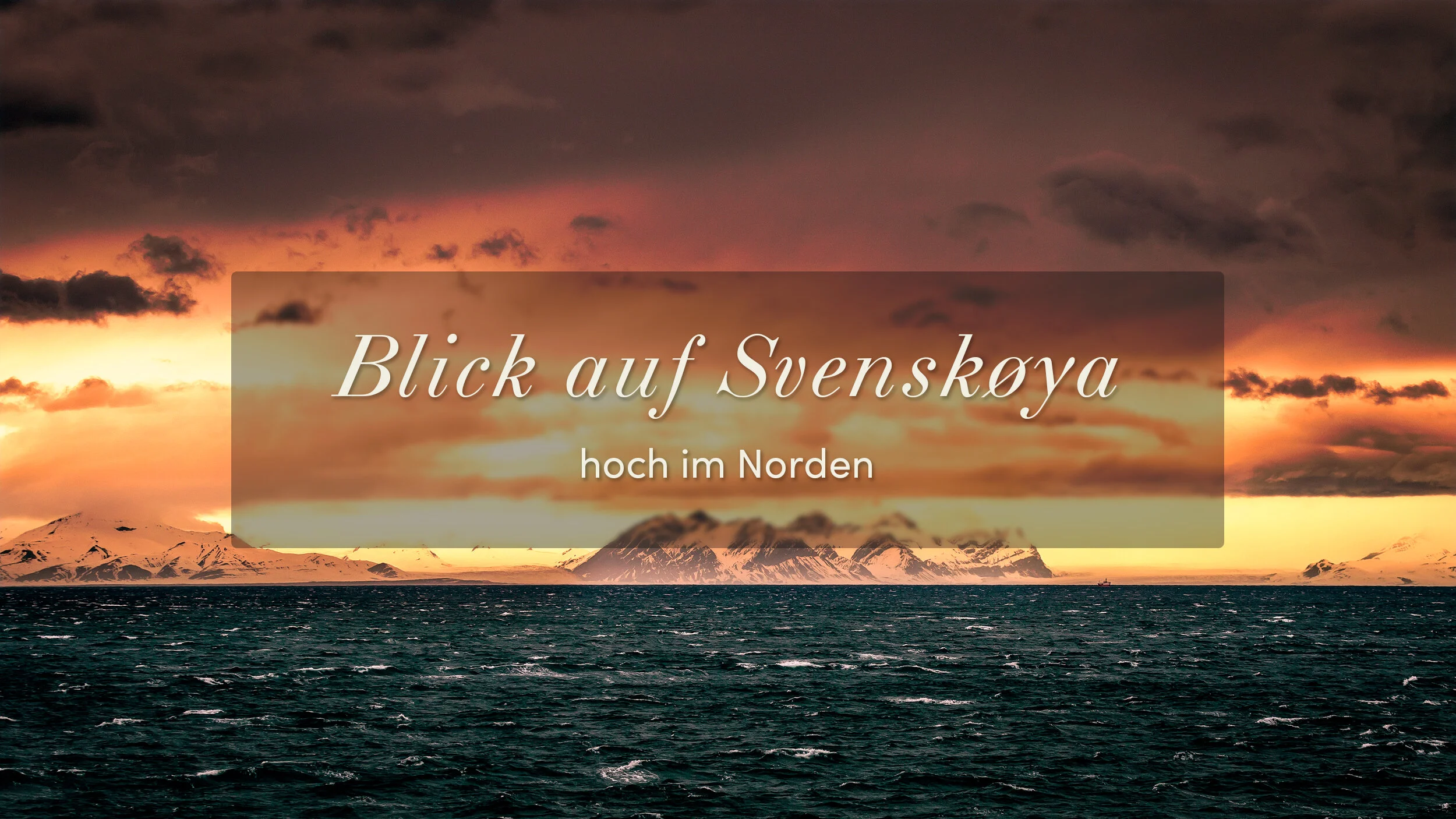 Blick auf&nbsp;Svenskøya