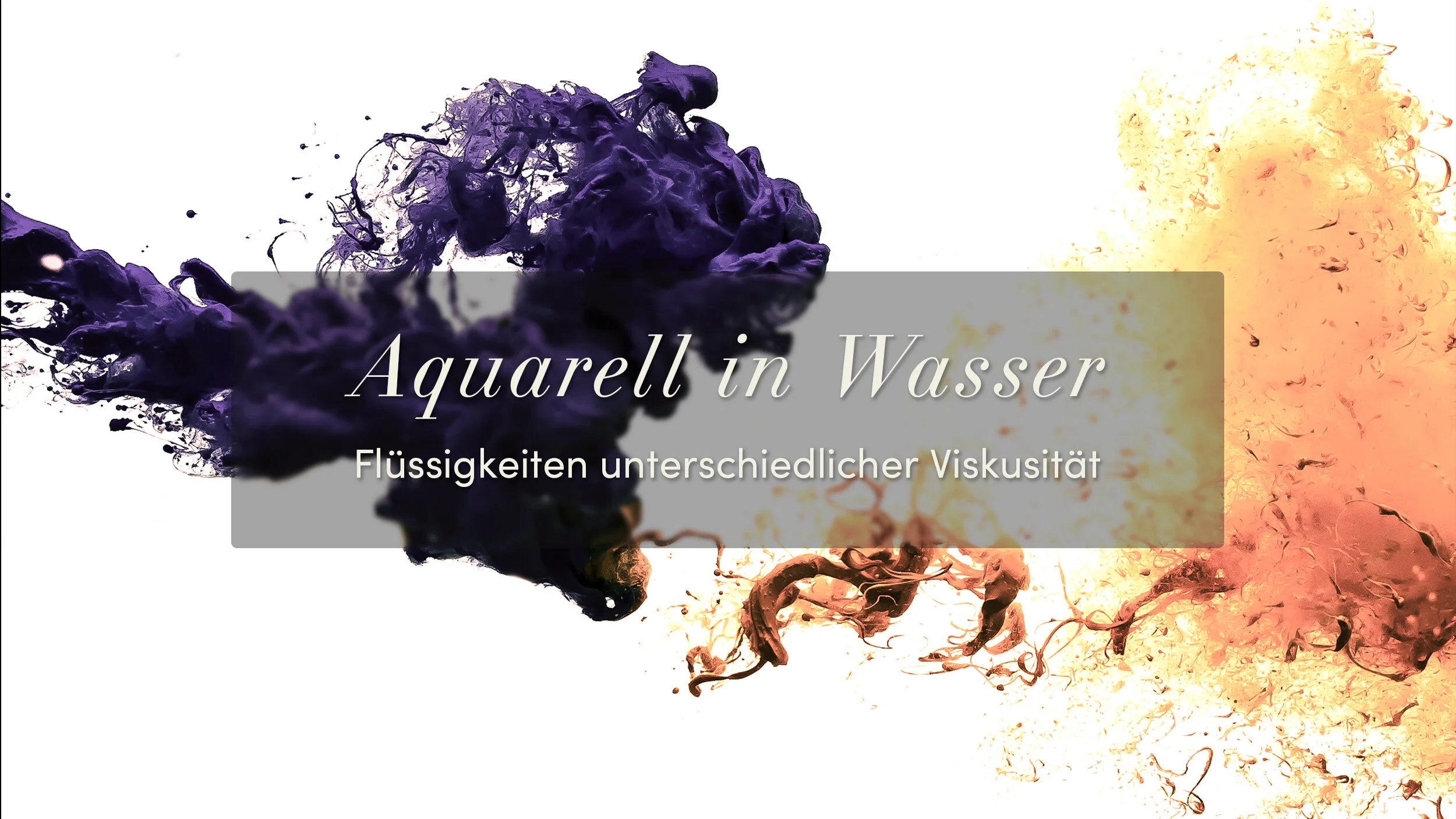 Aquarell in Wasser