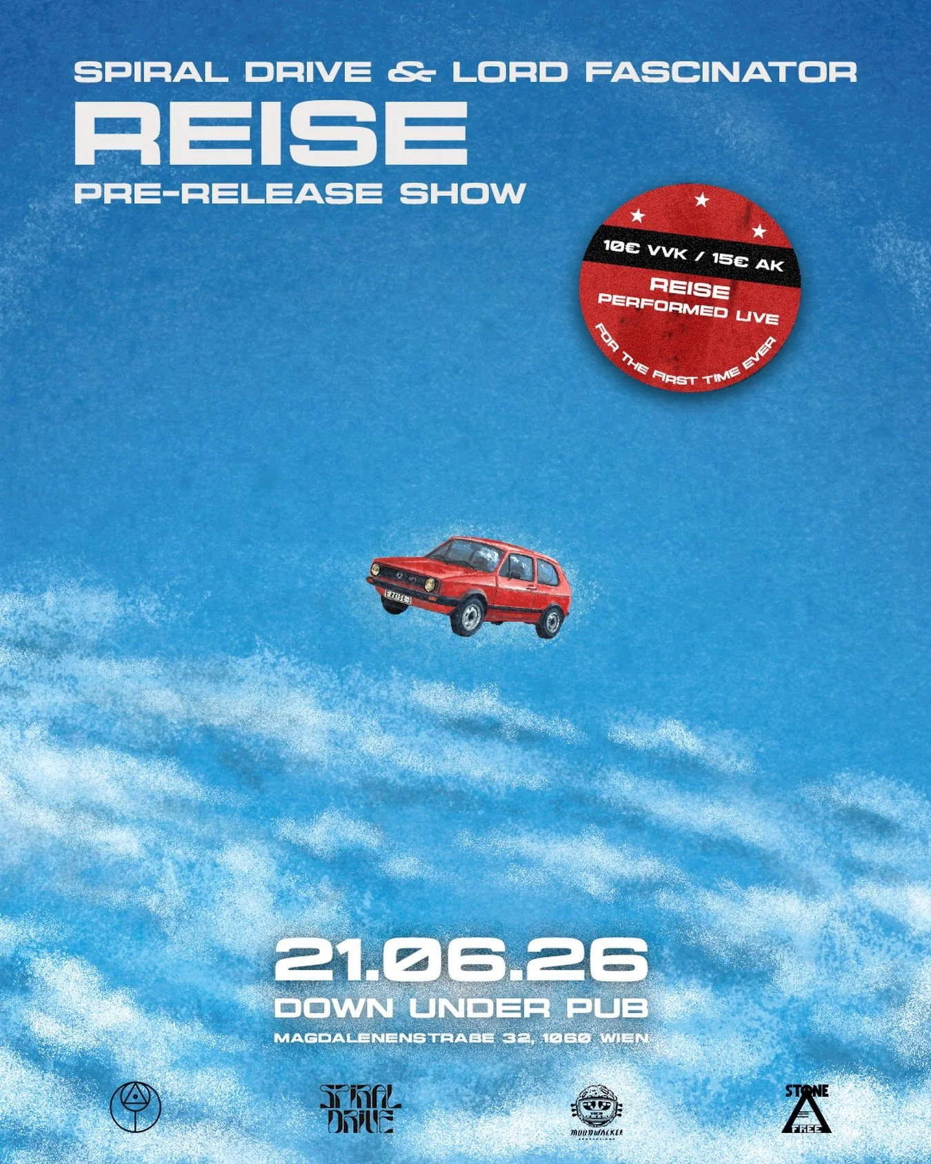 VIENNA,

you wanna hear REISE performed live in its entirety for the very first time ever?

Then you should probably join @lordfascinator and us on June 21st at @downundervienna for the official REISE Pre-Release Show.

The venue is tiny and tickets 