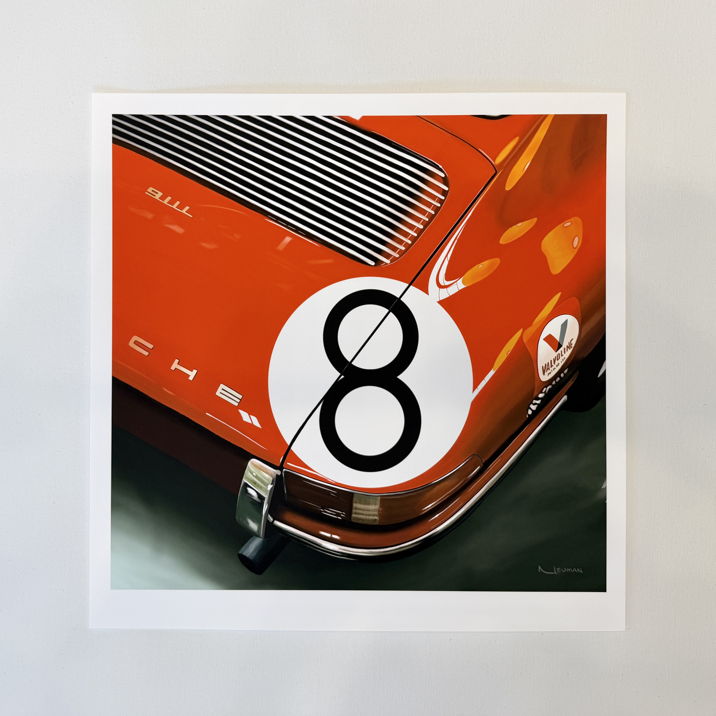 Porsche 911 "Number 8" Print