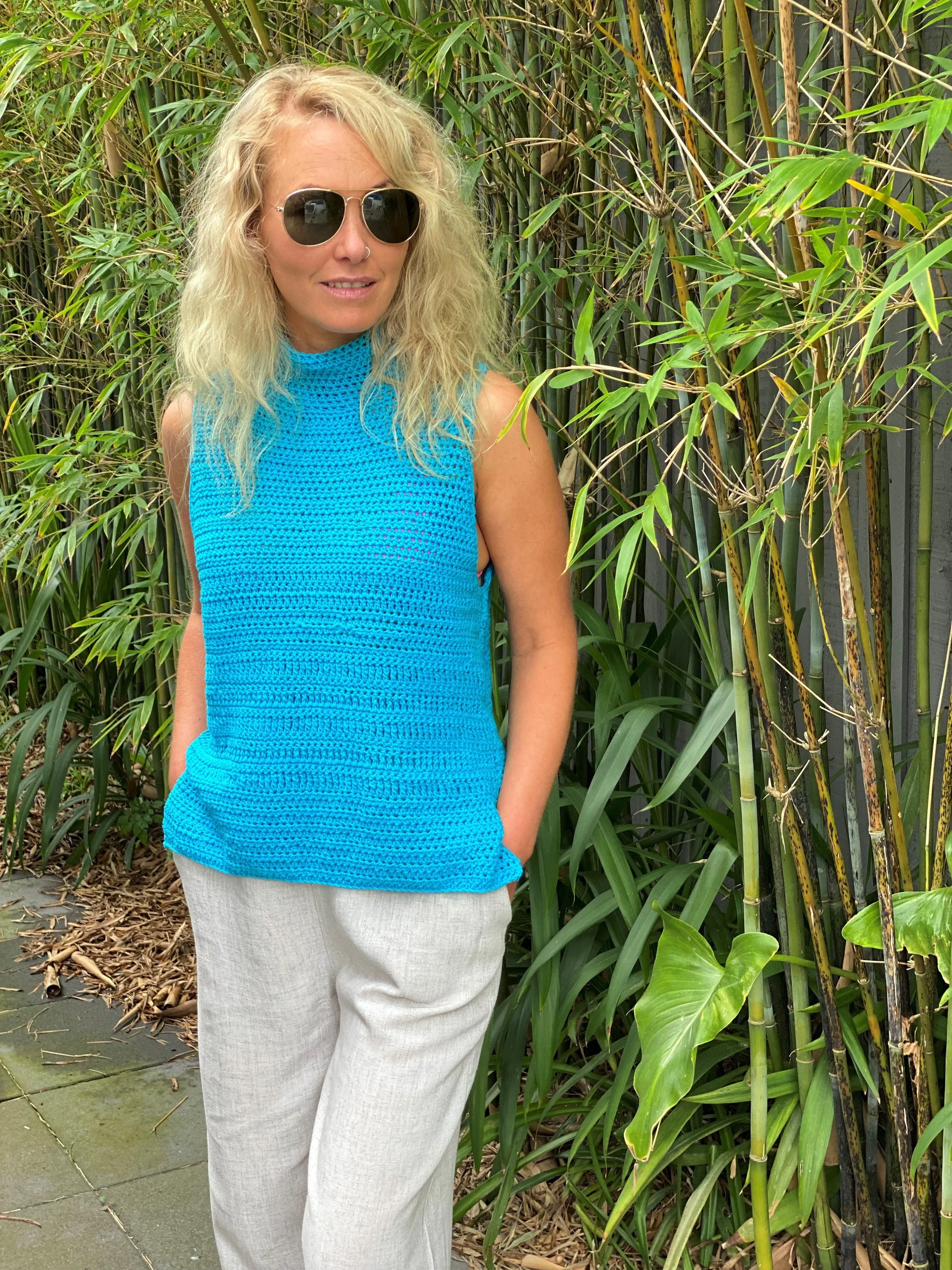 HALTER NECK TOP - crochet pattern #190