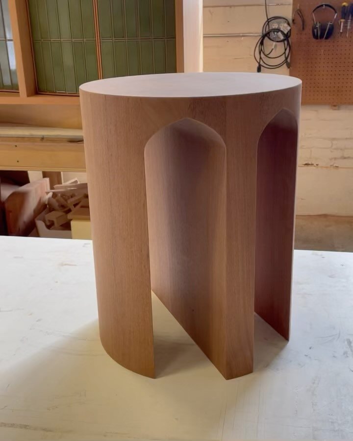 WIP. Prototyping a stool/end table for Milk&rsquo;s upcoming line of made to order pieces. Thanks to all who have shared thoughts and insight regarding how to better this piece before bring it to market. Stay tuned for more work as we blast into the 
