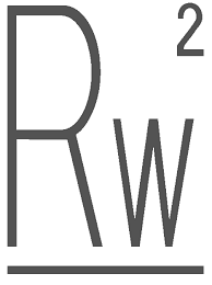 Logo with the letters R and W, with a superscript 2, in gray on a white background.  Roman and Williams Interior Design and Architecture based in New York City.  International client base.