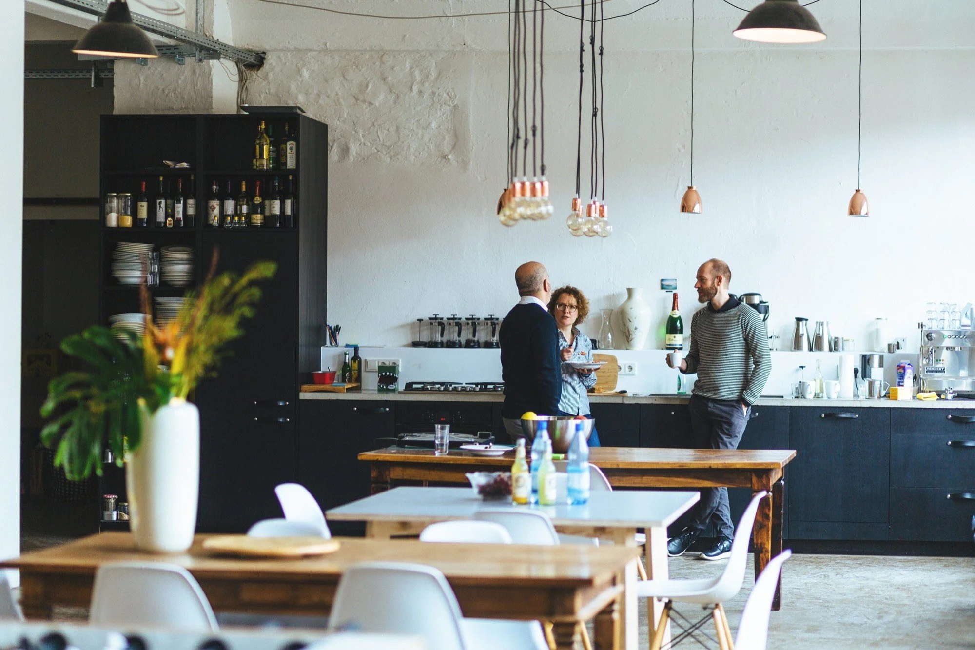 Dark Horses communal kitchen space
