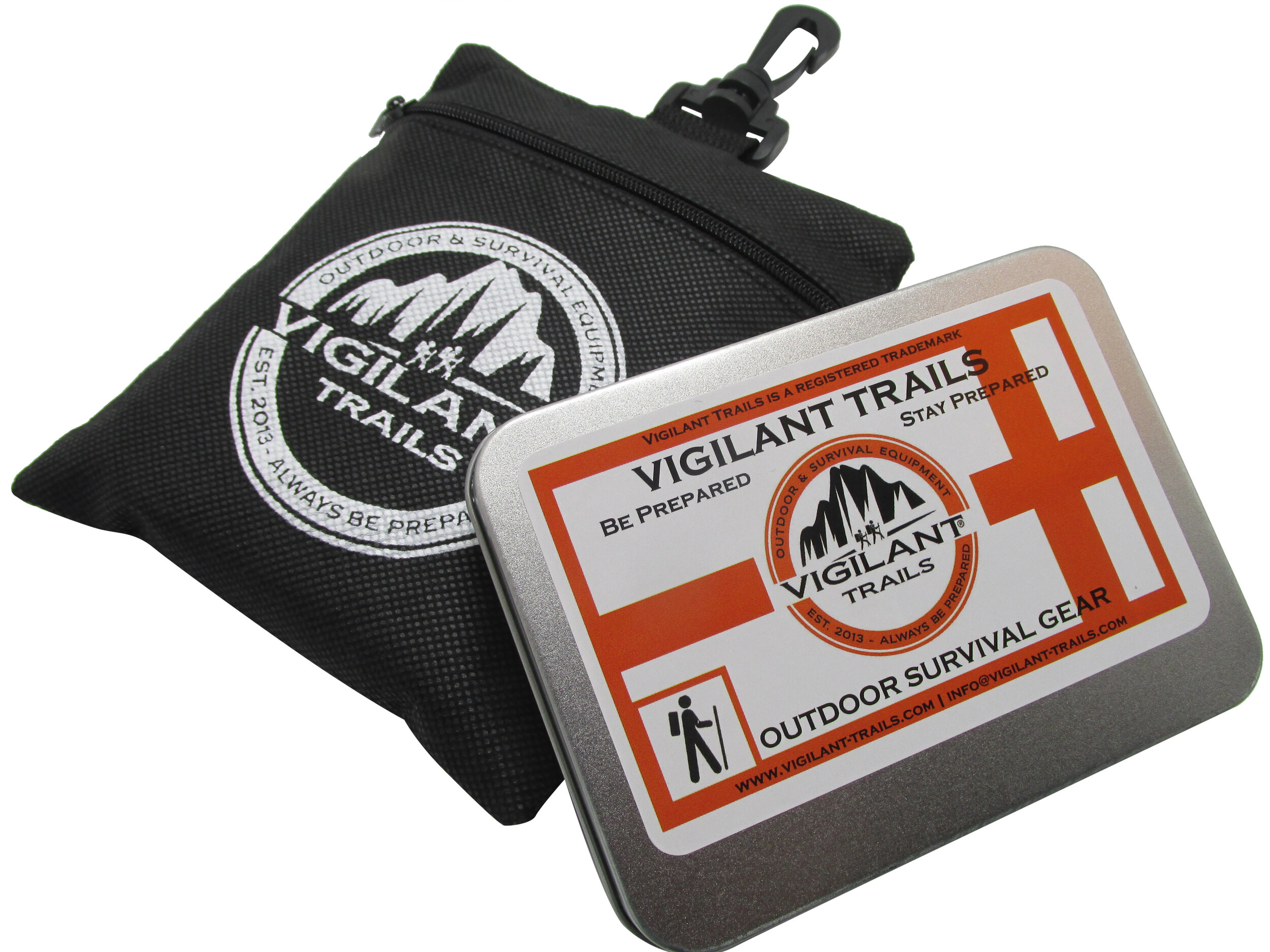 Vigilant Trails Pre-Packed Survival Mess Kit  Stage-2. Folding Stove,  Fuel, Folding Spork, Fork, Lock Back Knife, Can Opener in Carry Case —  Vigilant Trails