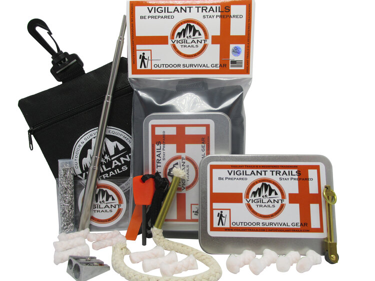 Vigilant Trails Pre-Packed Survival Sewing Kit Stage-1, All Metal Sewing  Awl, Repair Tents, Sails, Gear, Clothing, Compact