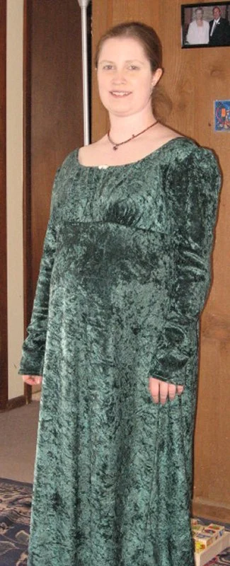 Michelle's Velvet Regency Gown