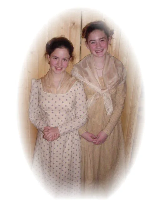Sisters' Regency Gowns