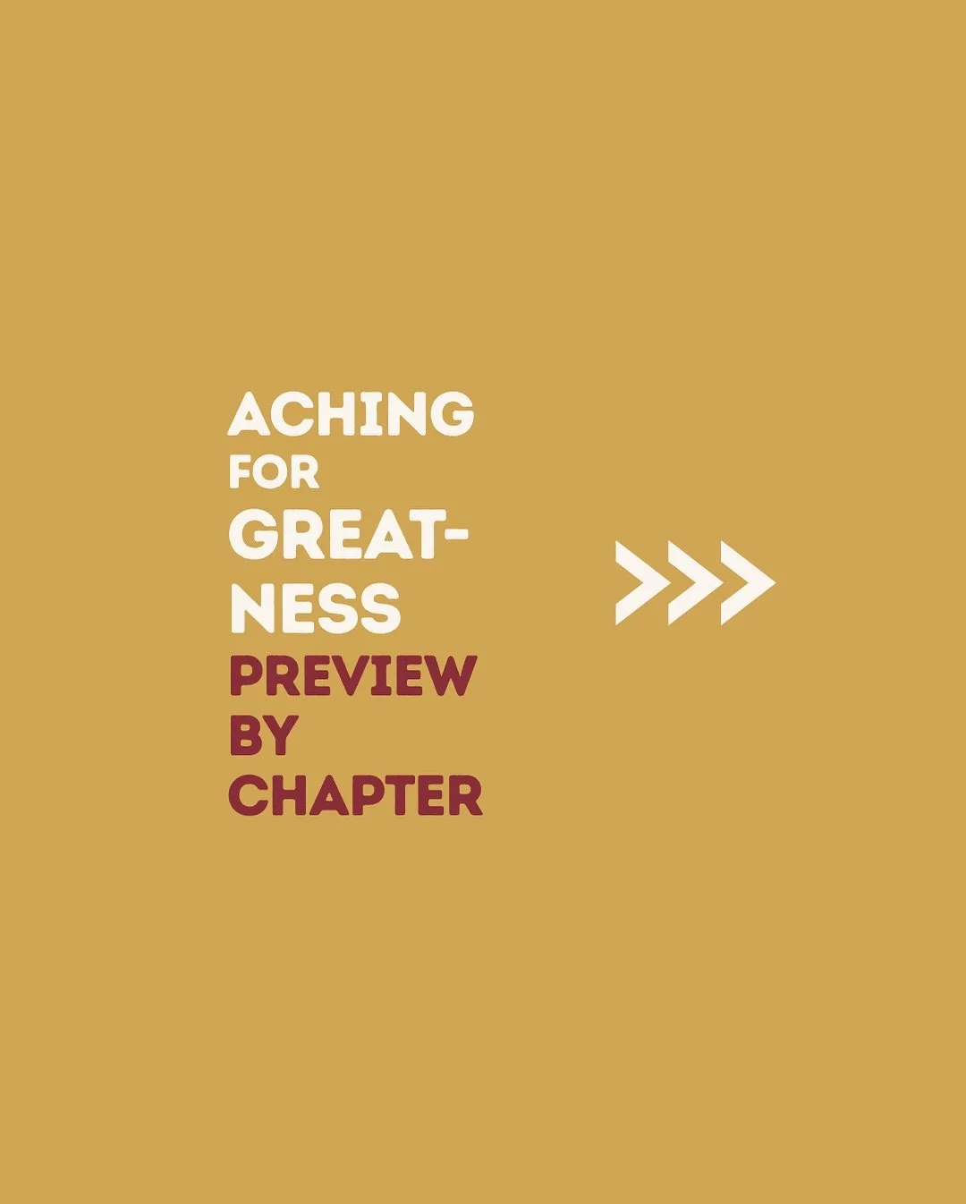 A year ago, my first book came out &mdash; Aching for Greatness &mdash; in which I explore our tendency to look for satisfaction apart from God. Using personal stories from my time playing college baseball and acting in Hollywood, I share how the fou