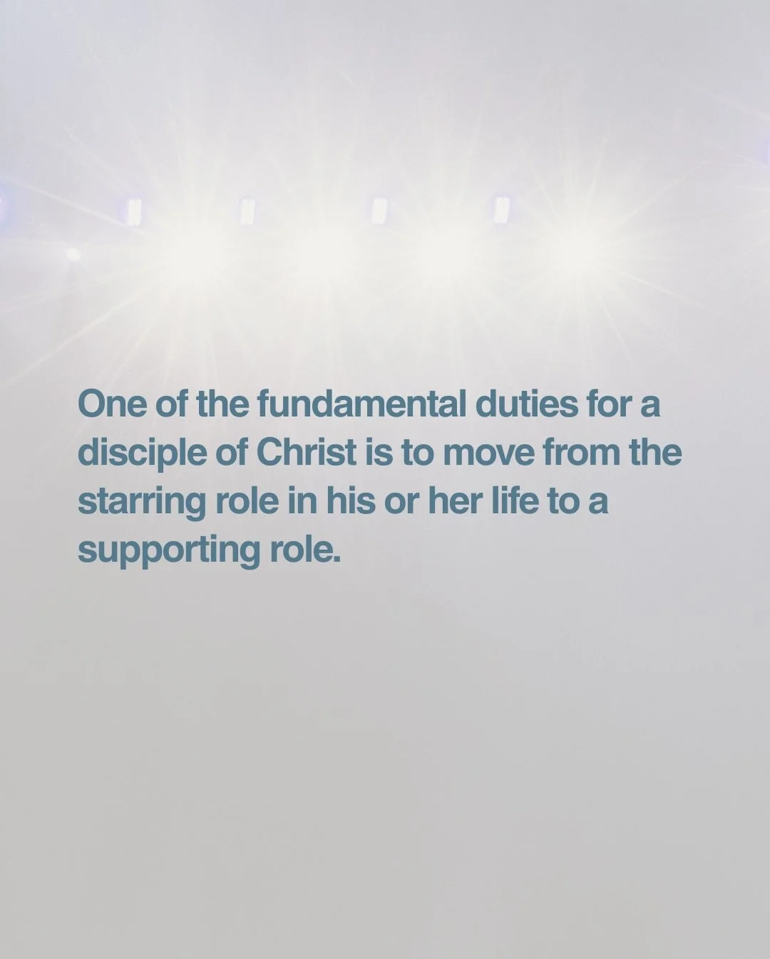 The great paradox of our faith, of course, is that the more we make our lives about Jesus, the more uniquely ourselves we become. The more me I become, and the more you you become. Jesus became one of us to show us how to be fully and authentically o