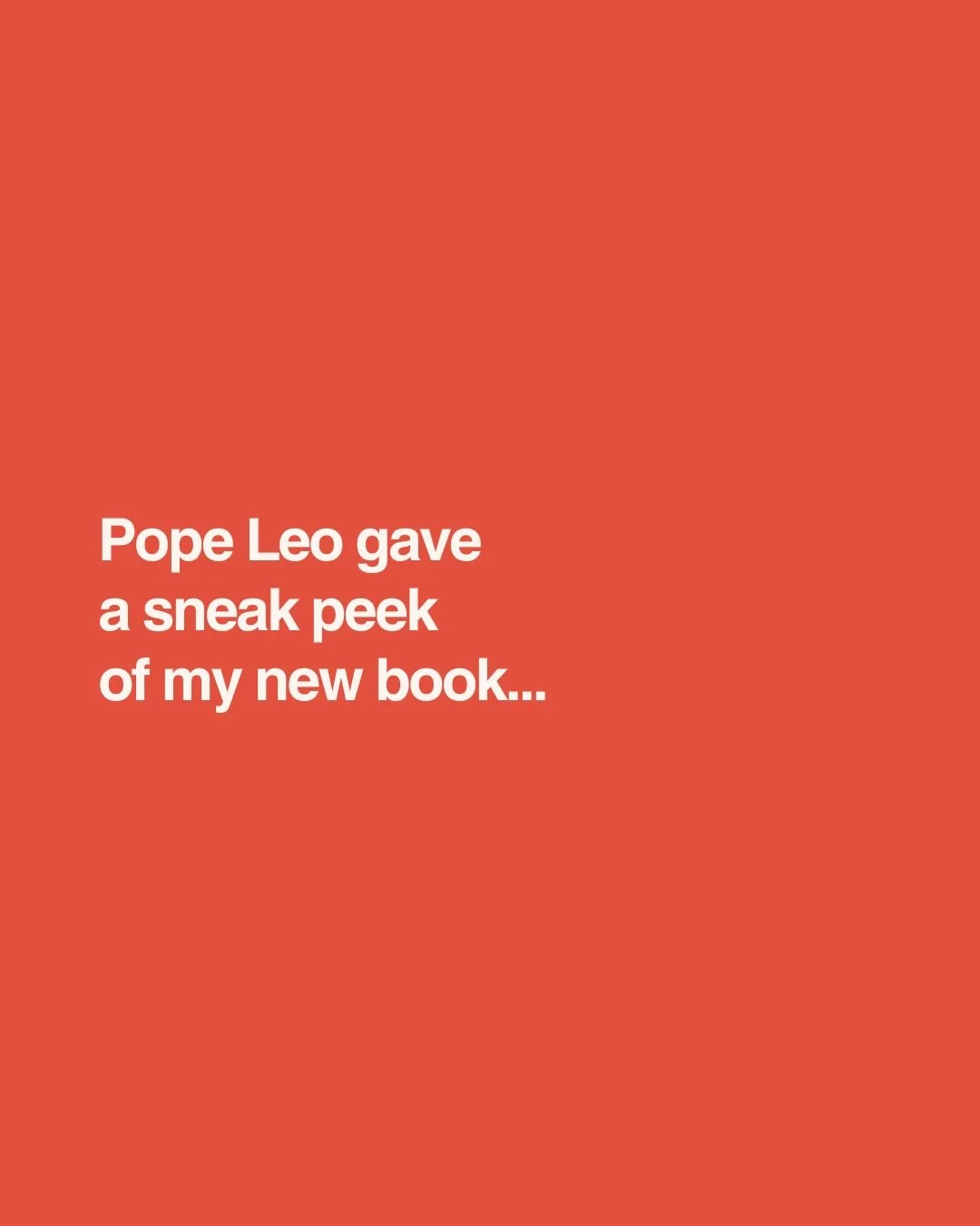 Can you guess what my new book will be about? More info coming soon.
.
Also. Thank you, Pope Leo XIV, for being the shepherd we need during these challenging times.
.
#christian #christianity #catholic #church #christianbookstagram