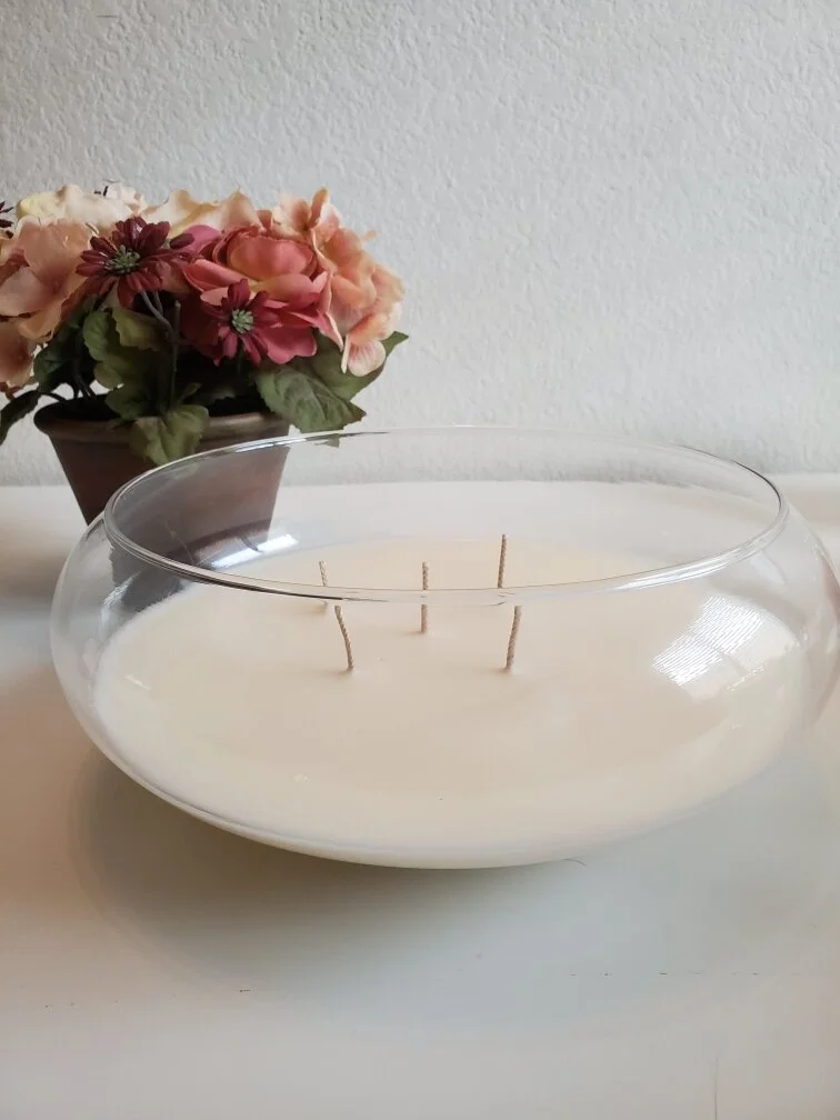 5 Wick Glass Bowl