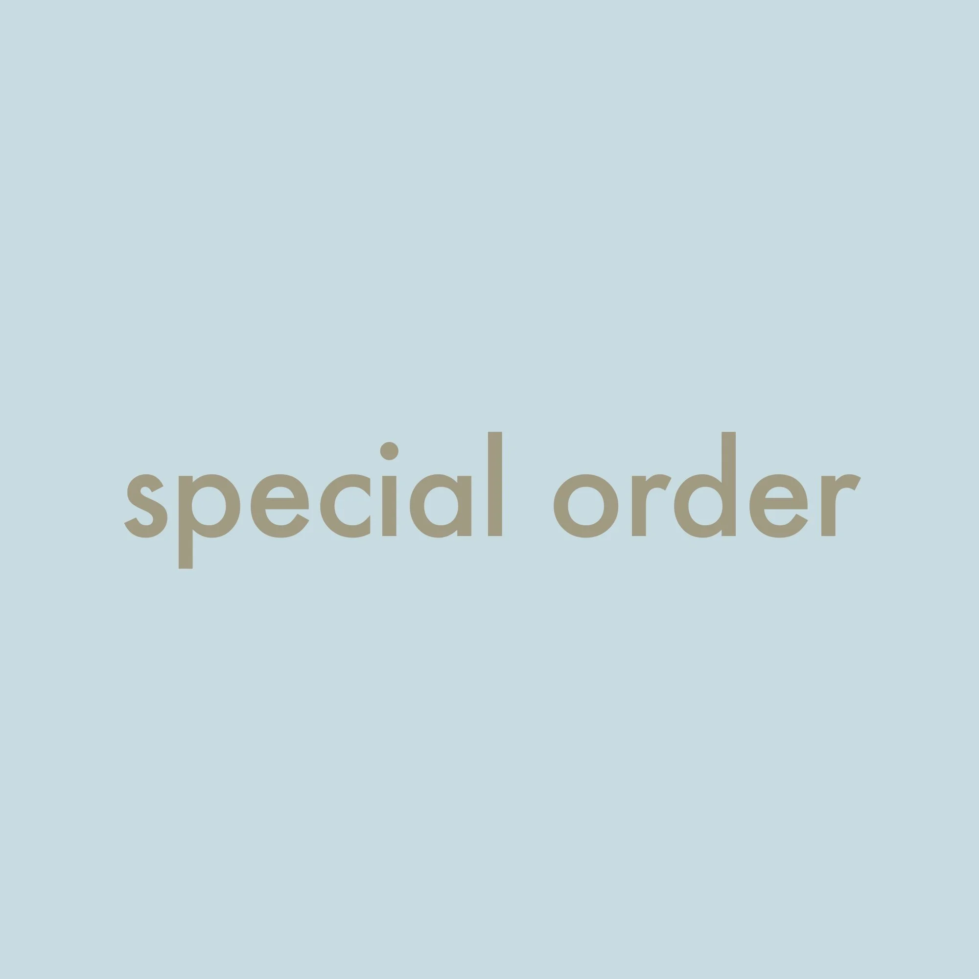 special order