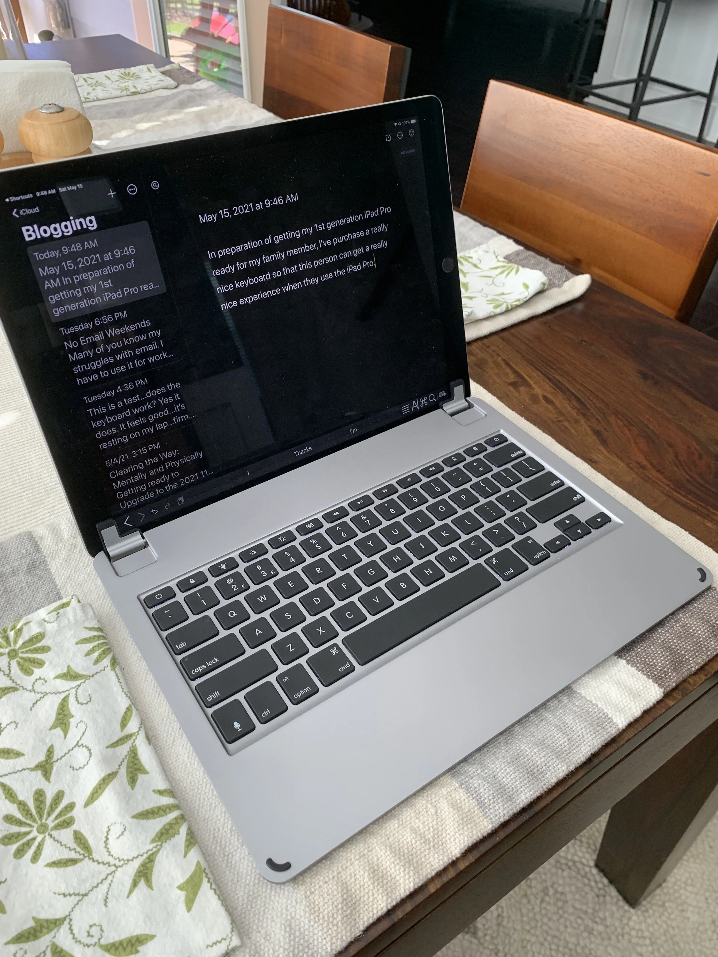 The Brydge 12.9 Bluetooth Wireless Key for 1st Generation 12.9 inch iPad Pro