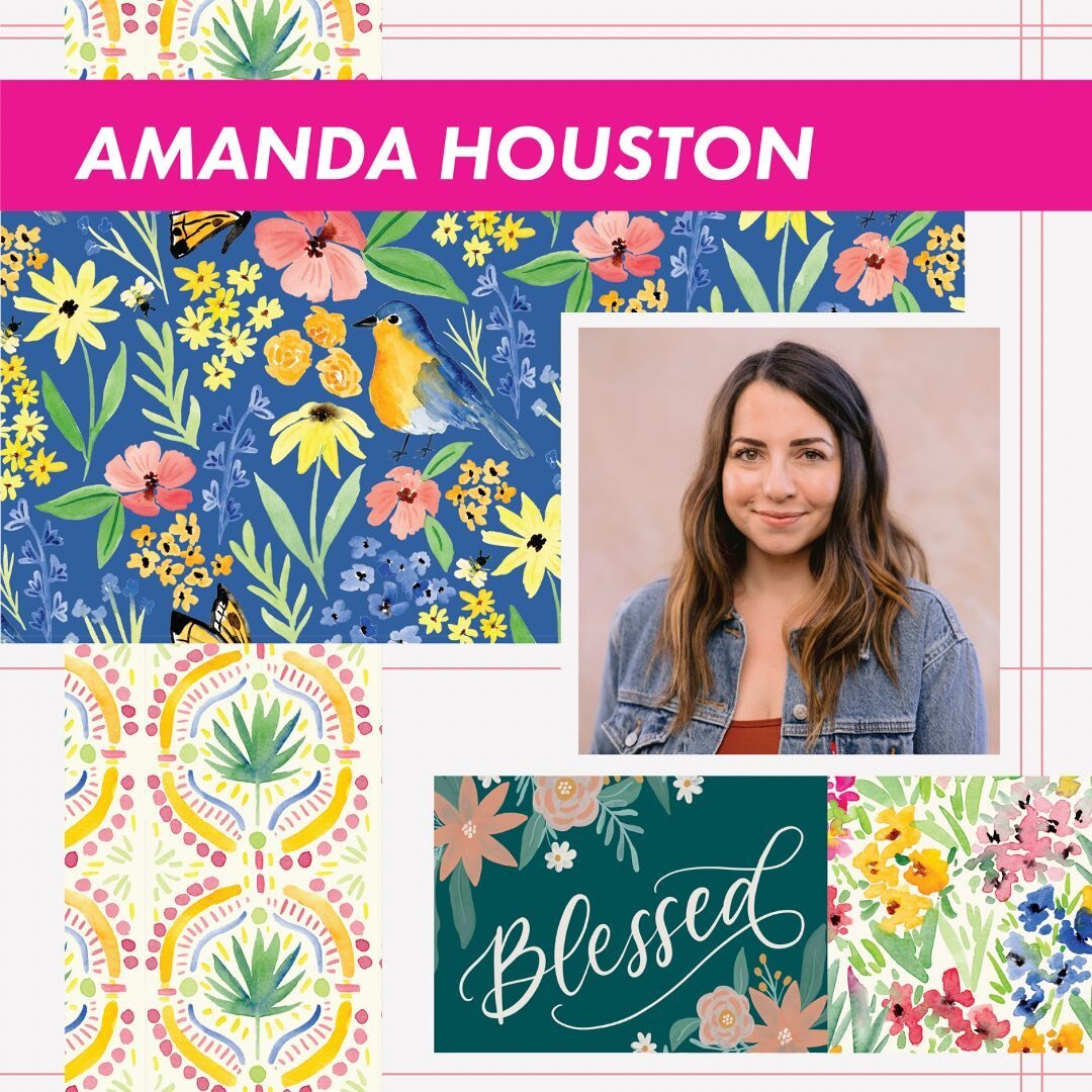 ARTIST Q+A: Meet Amanda Houston ✨

Introducing Amanda! Delighted to share her colorful designs and what inspires them!

Give @amandahoustondesign a follow and show her some love! 

(contact design@pinklightdesign.com for licensing and sale informatio